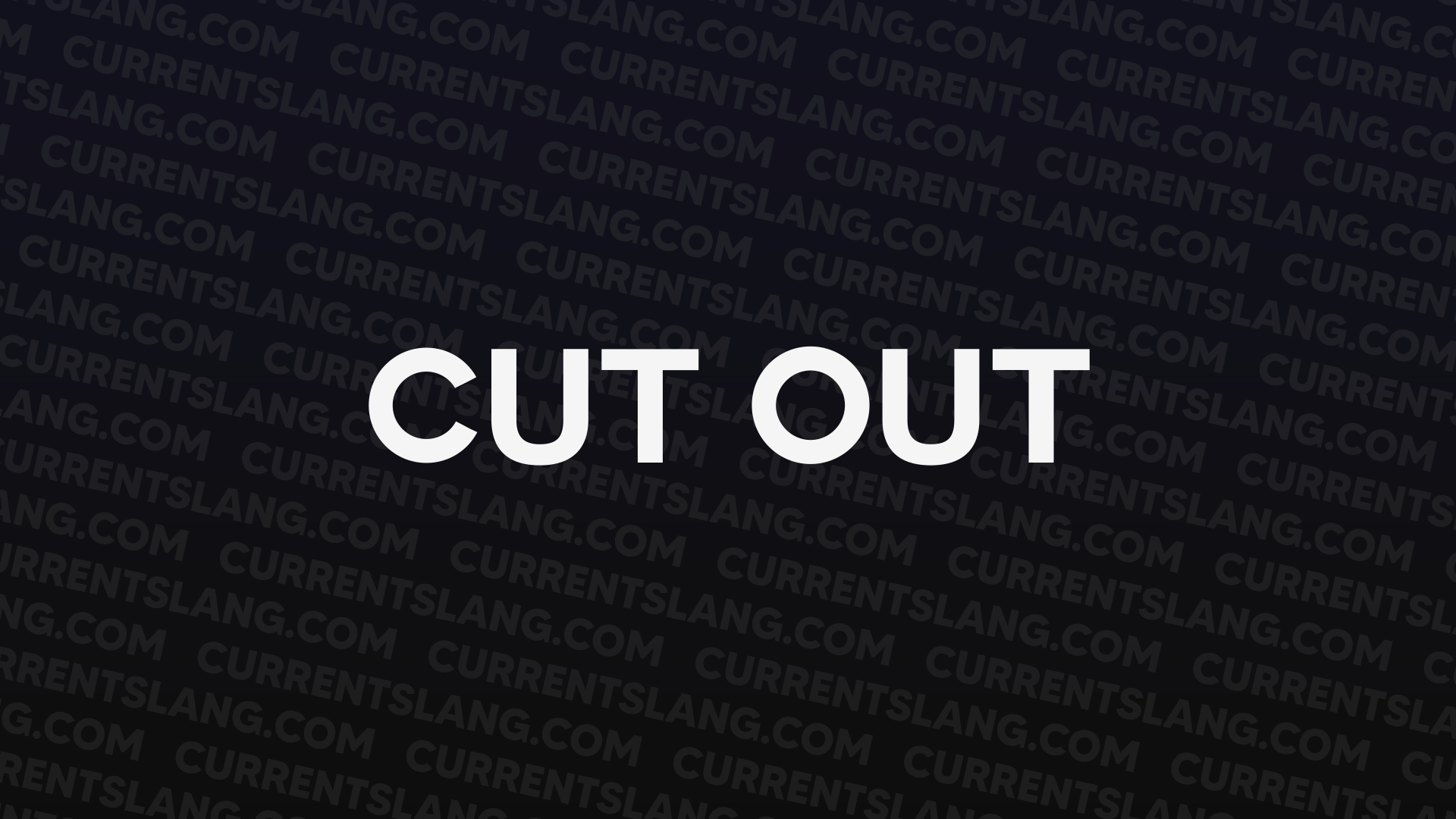 title image for Cut out