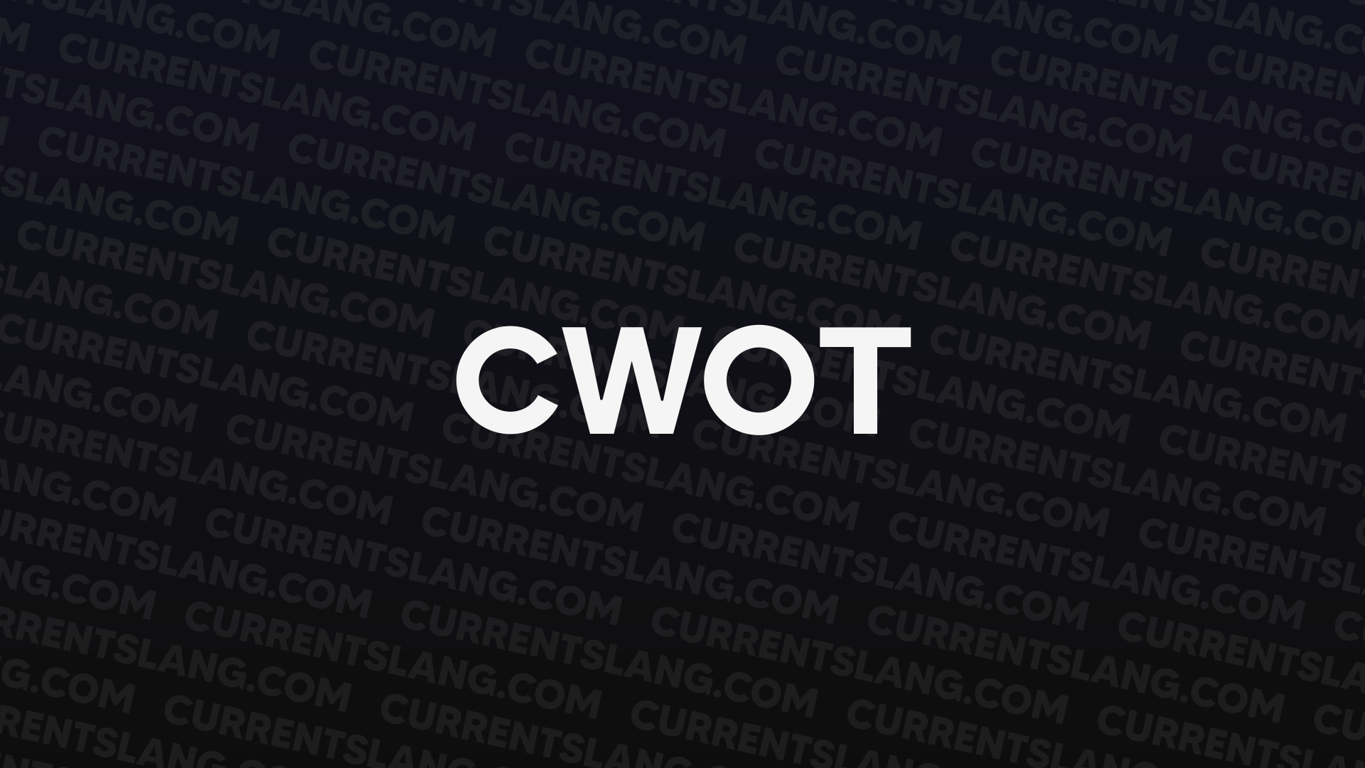 title image for CWOT