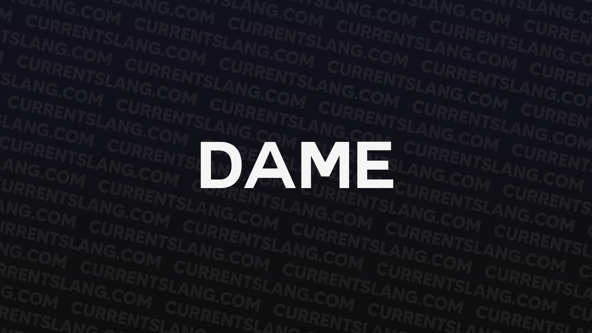title image for dame