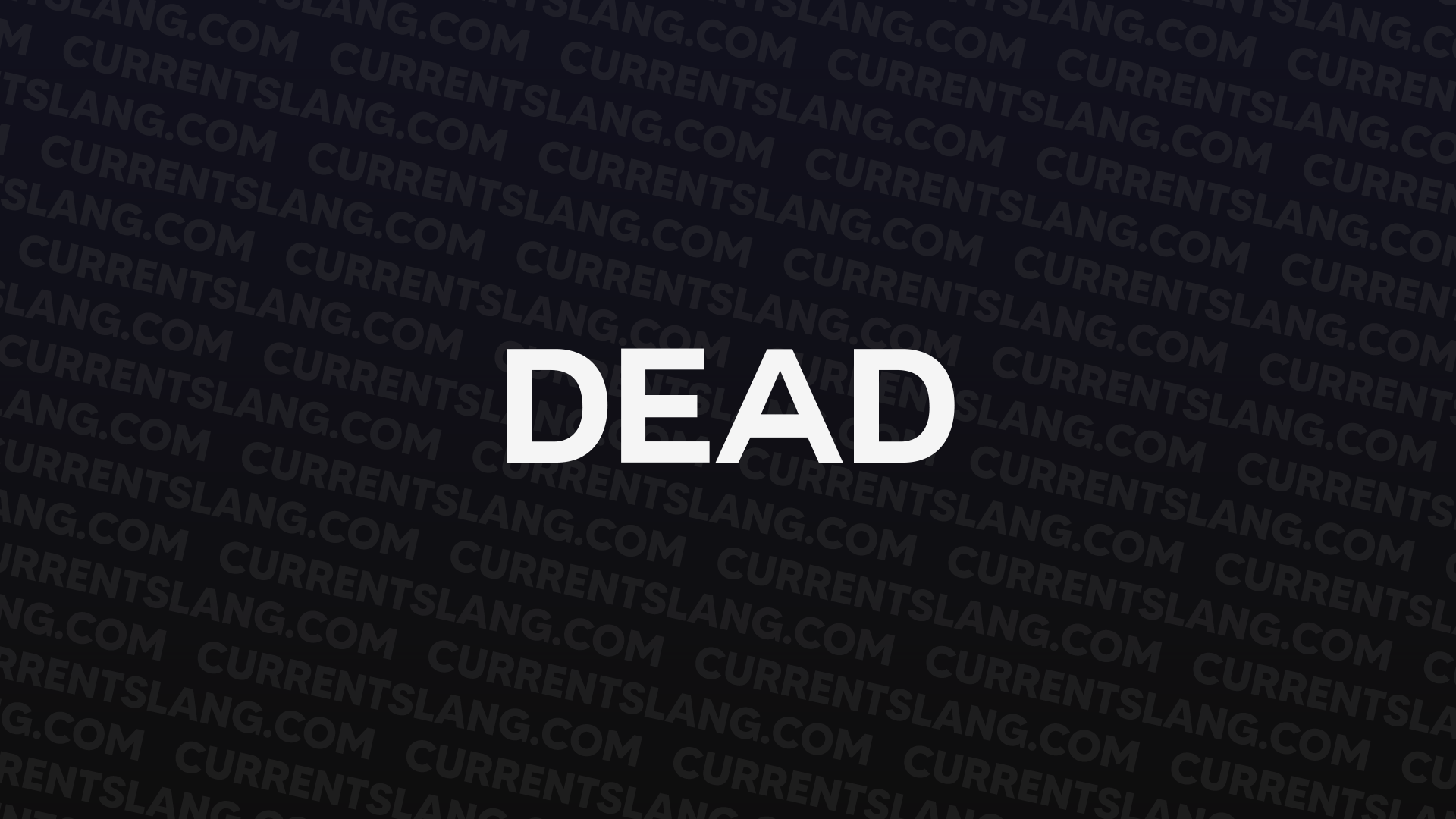 title image for dead