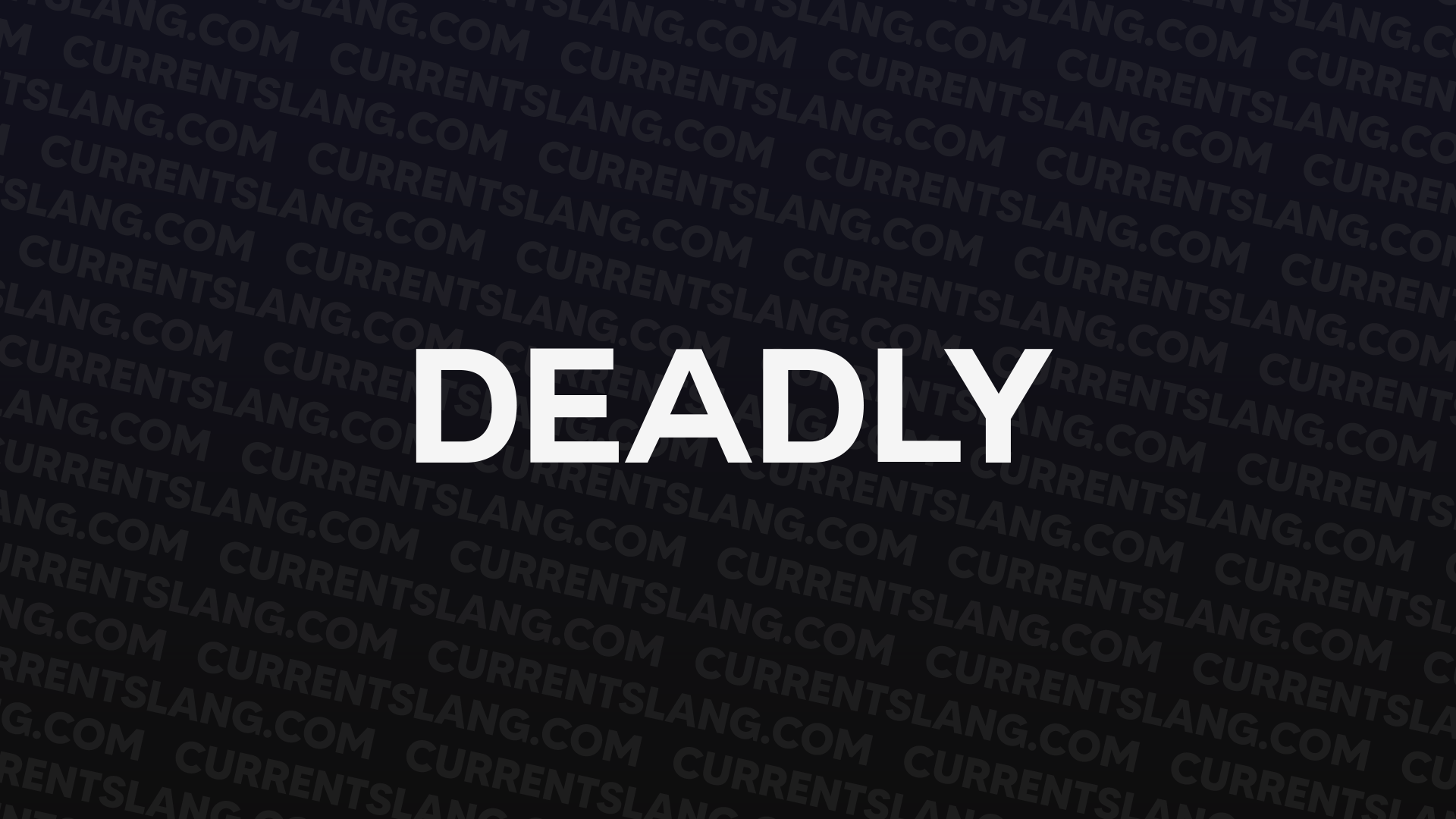title image for Deadly