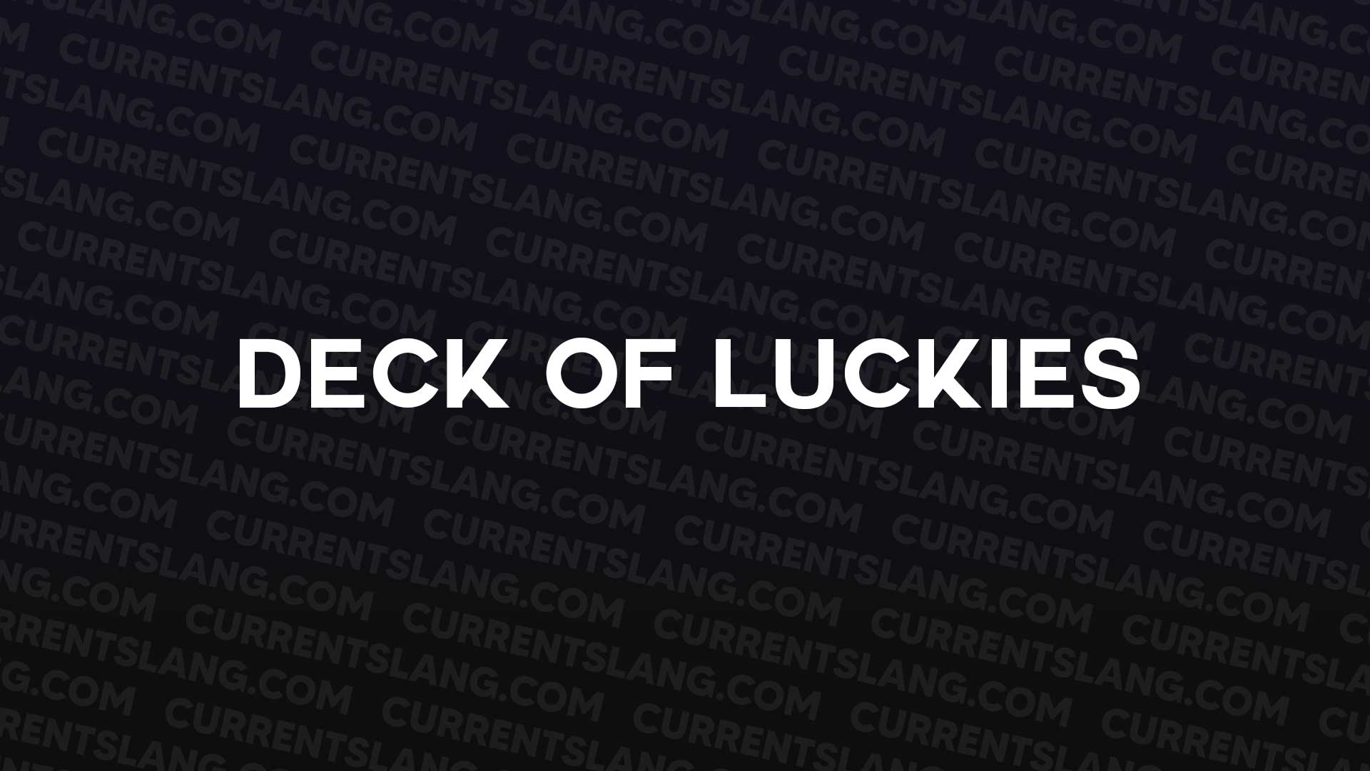 title image for Deck of Luckies