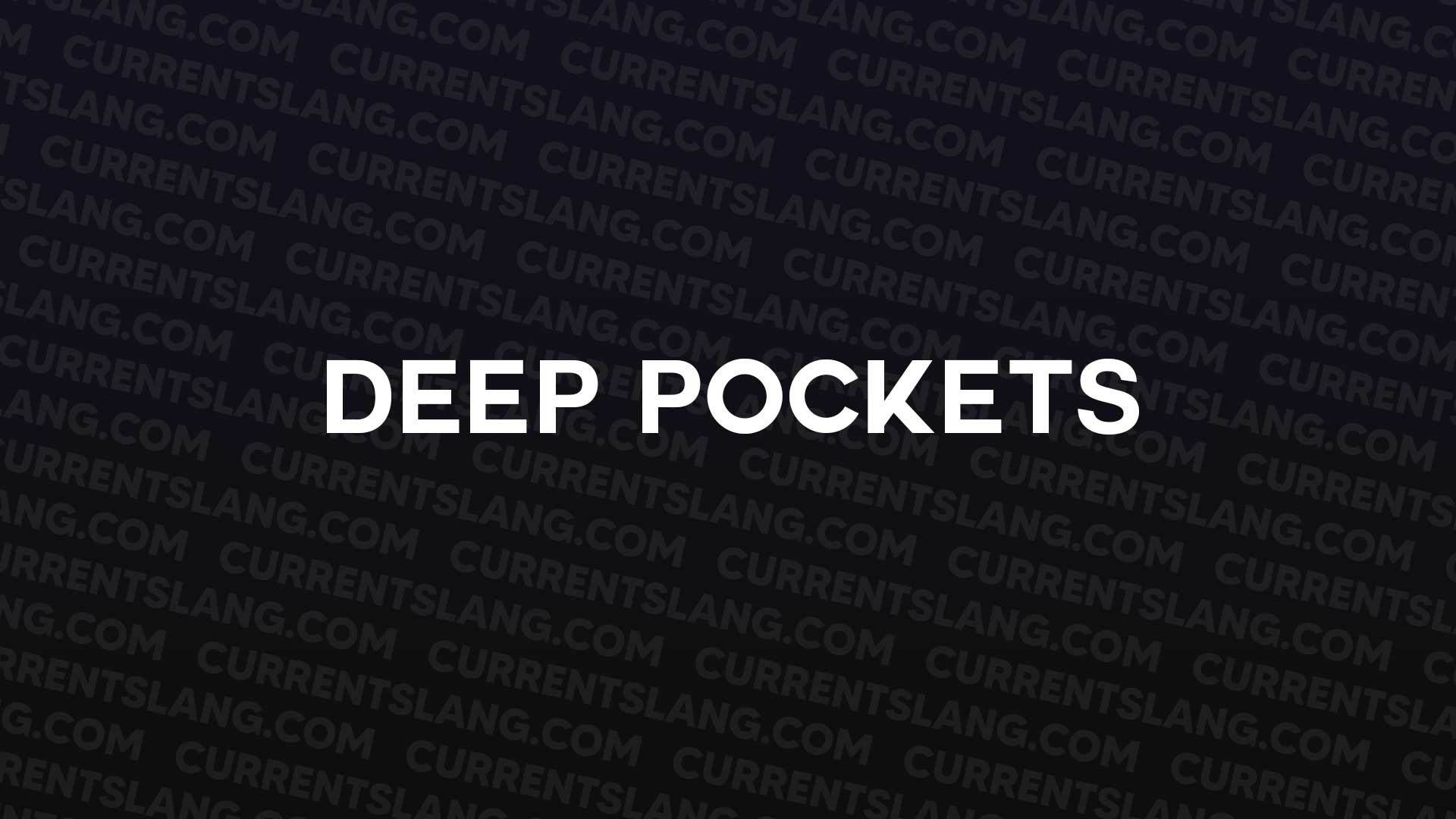 title image for deep pockets