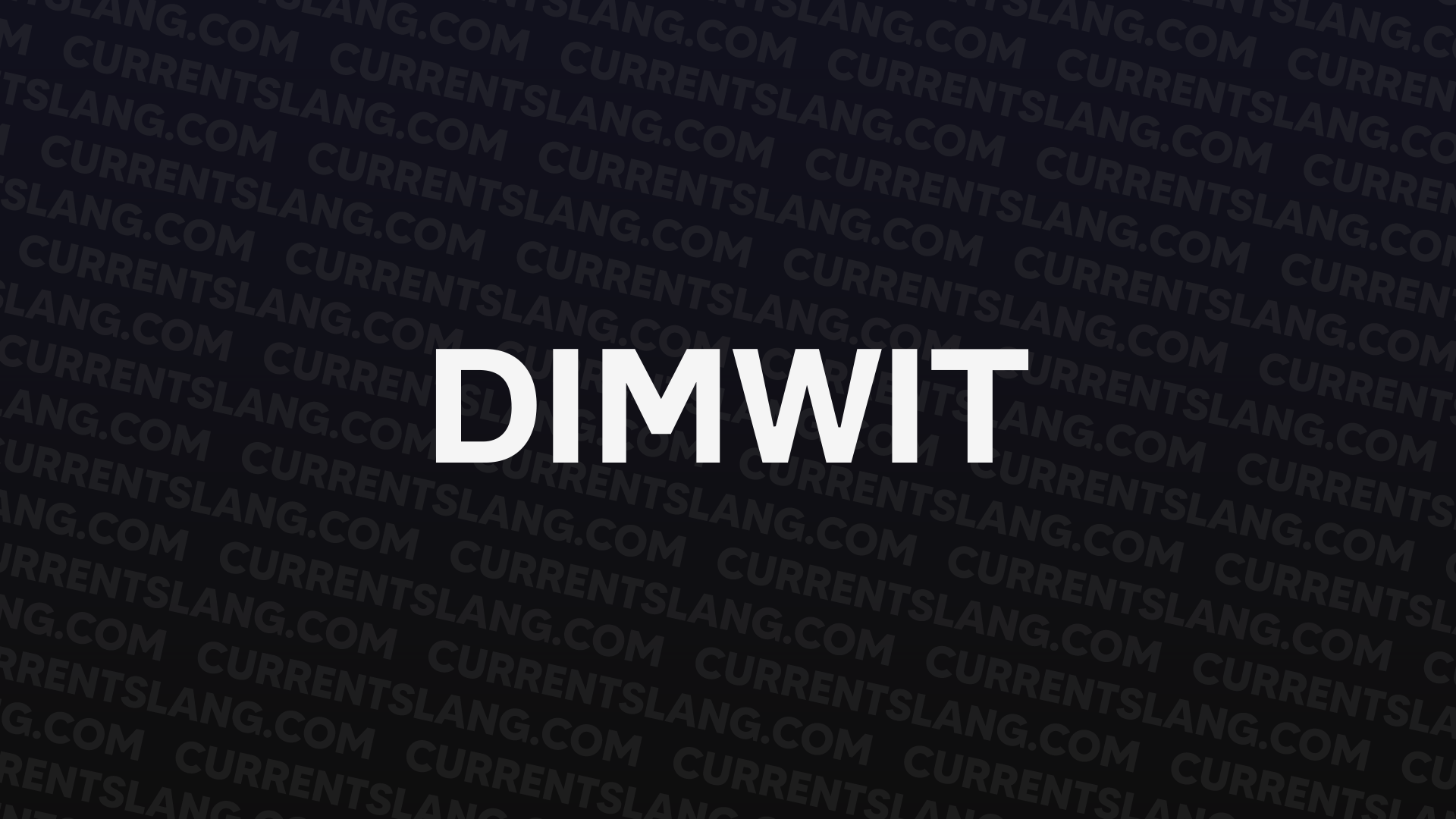 title image for dimwit