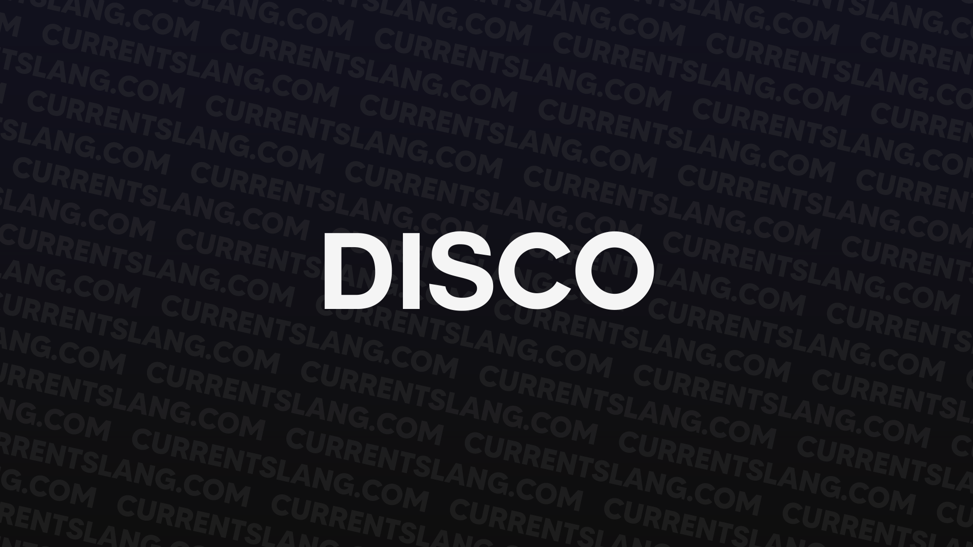title image for Disco