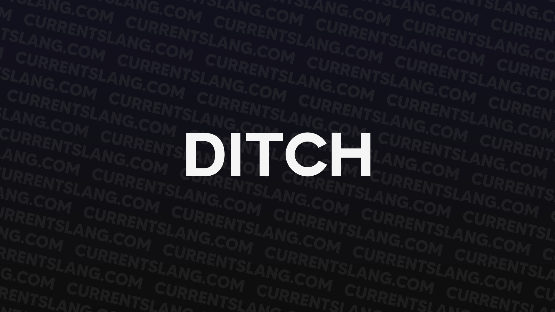 title image for Ditch