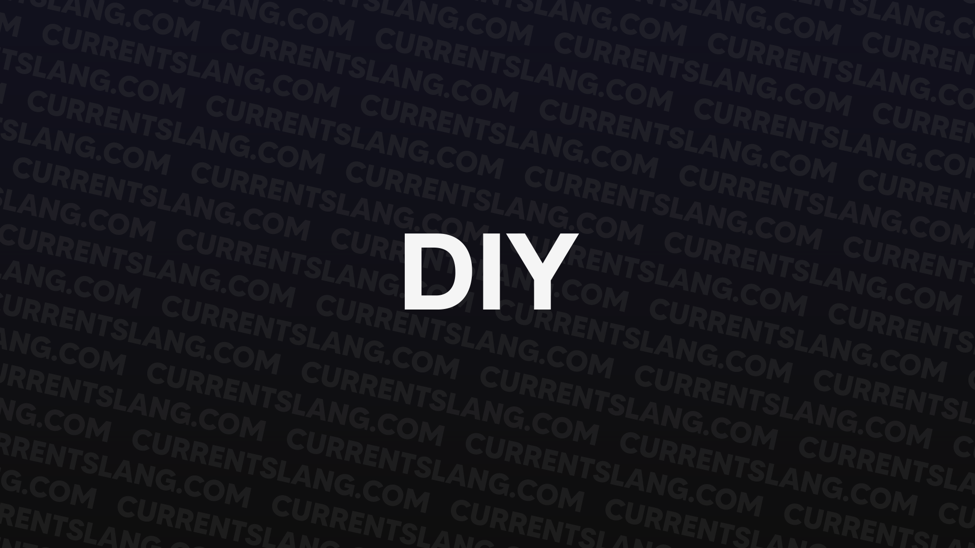 title image for DIY