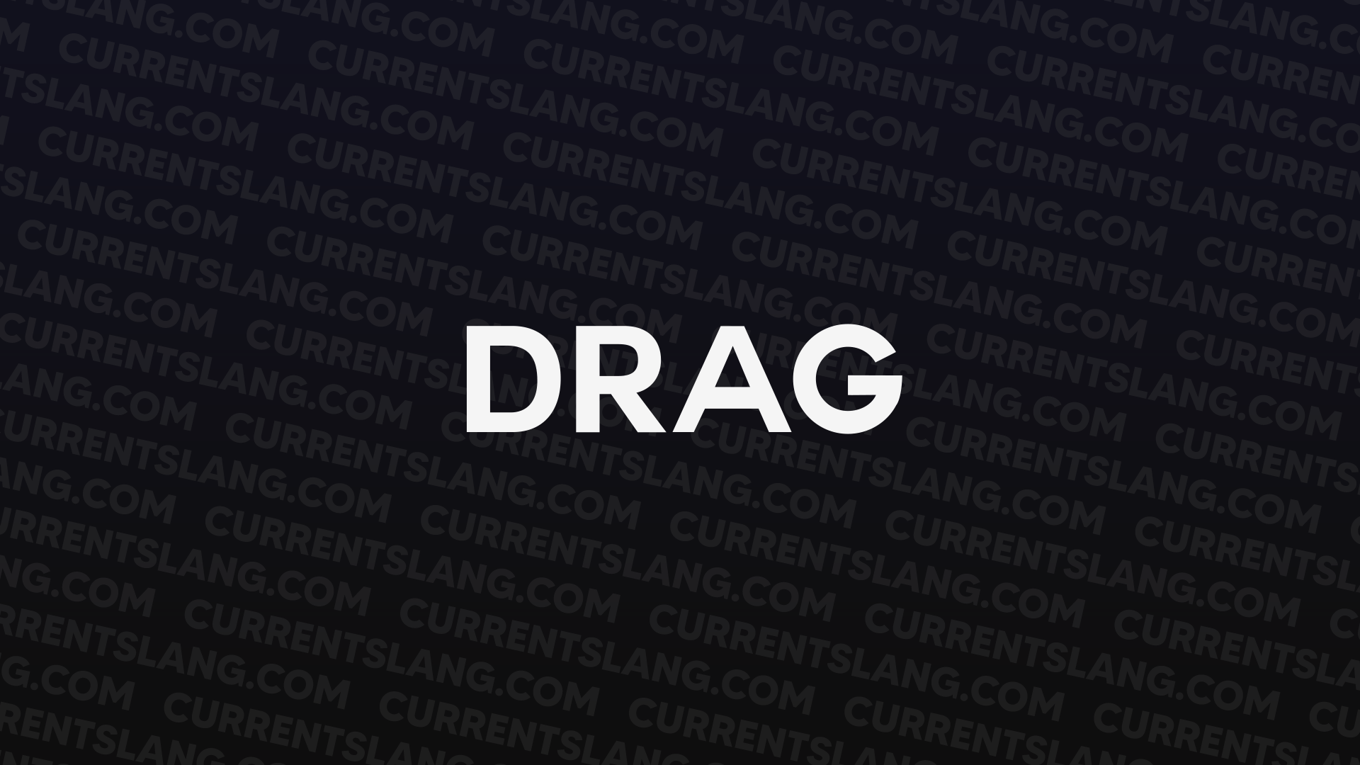 title image for Drag