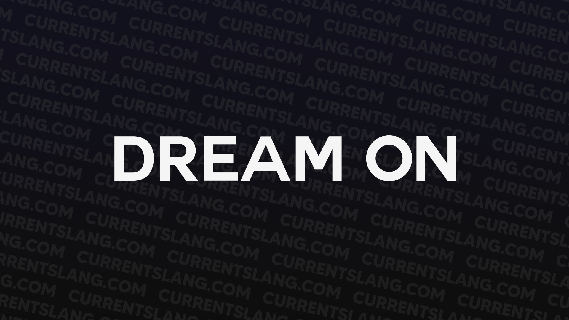 title image for Dream On
