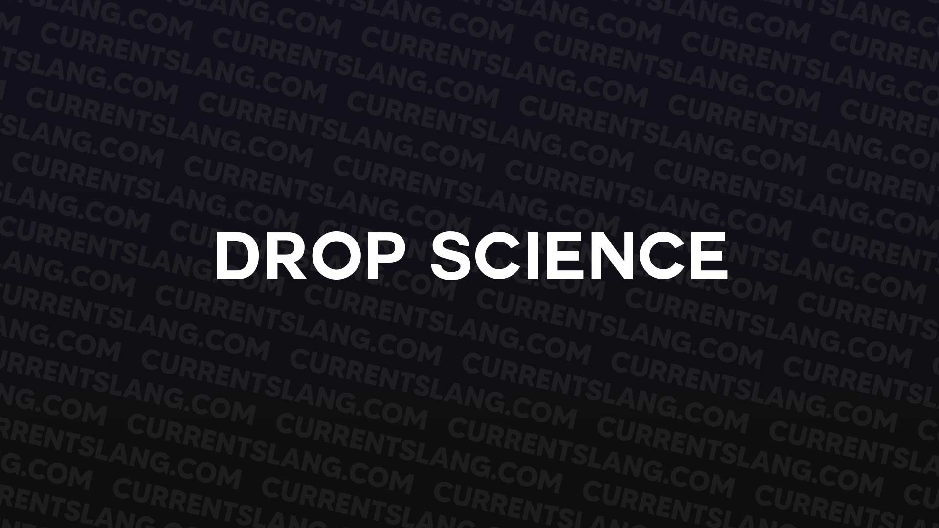title image for Drop science
