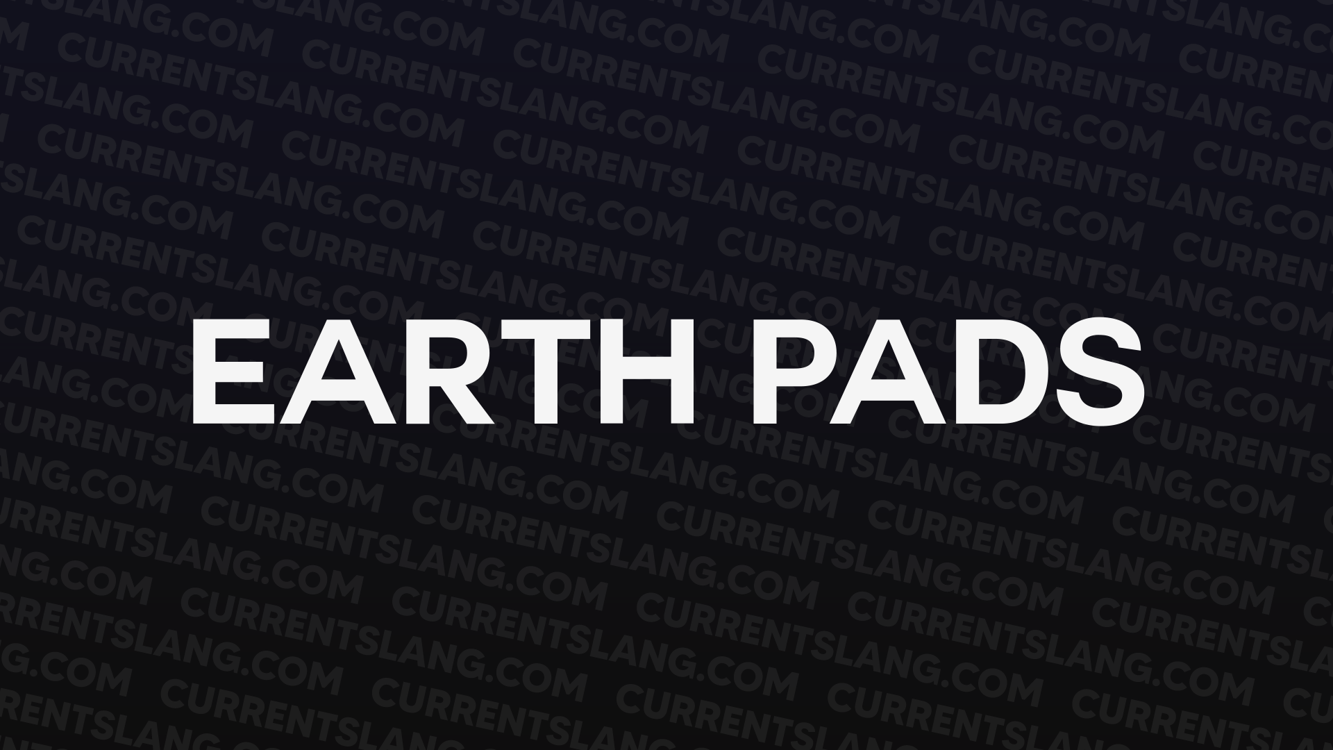 title image for Earth pads