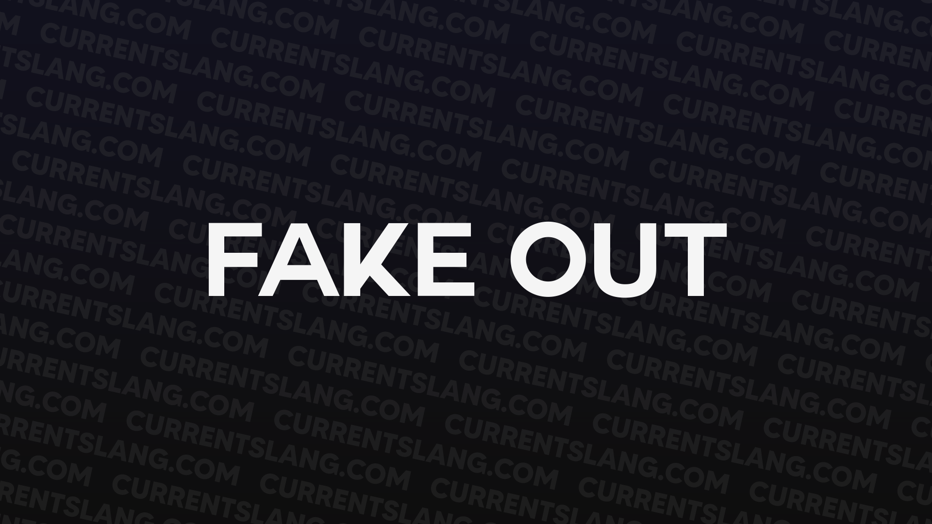 title image for Fake Out