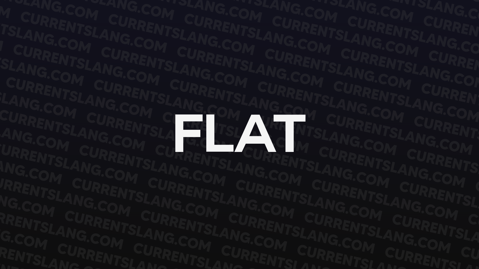 title image for flat