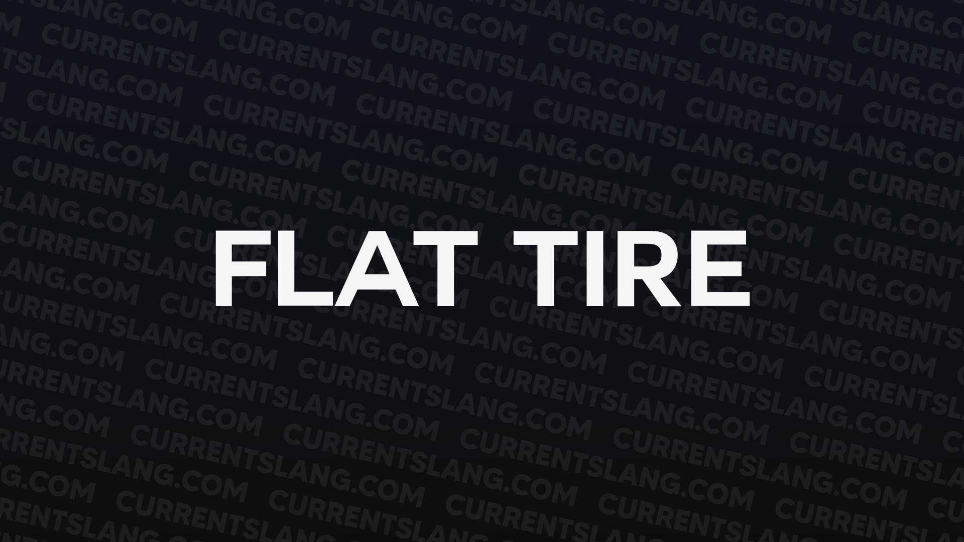 title image for flat tire