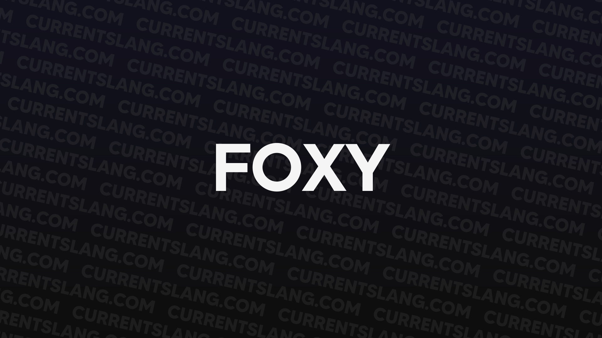 title image for Foxy