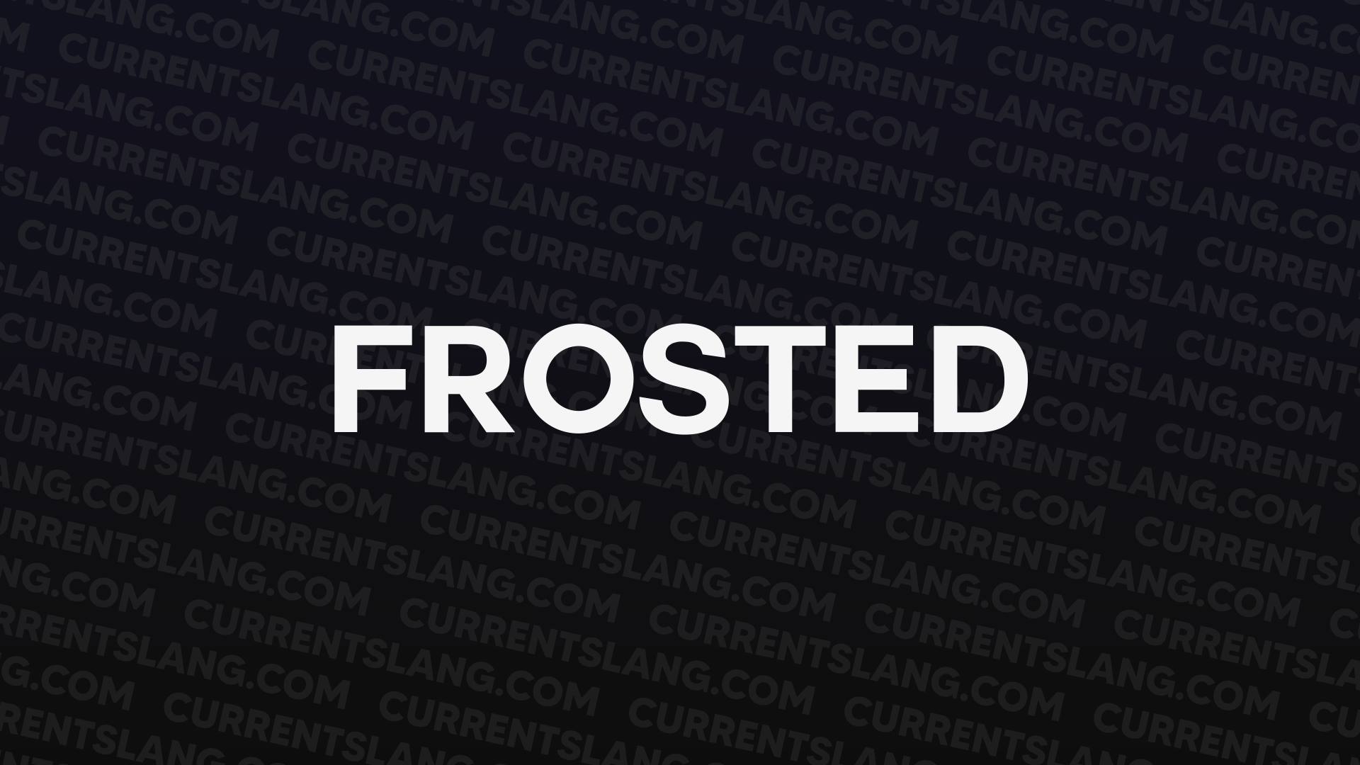 title image for Frosted