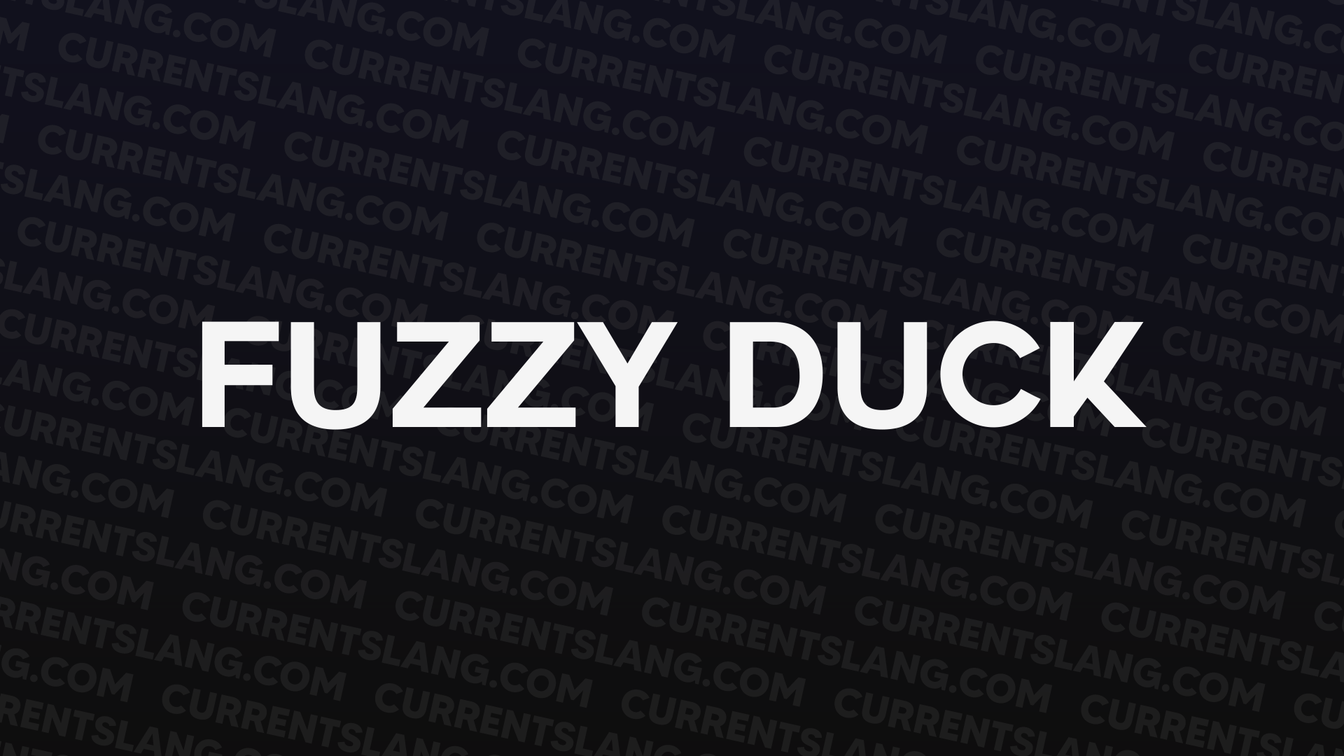 title image for Fuzzy duck