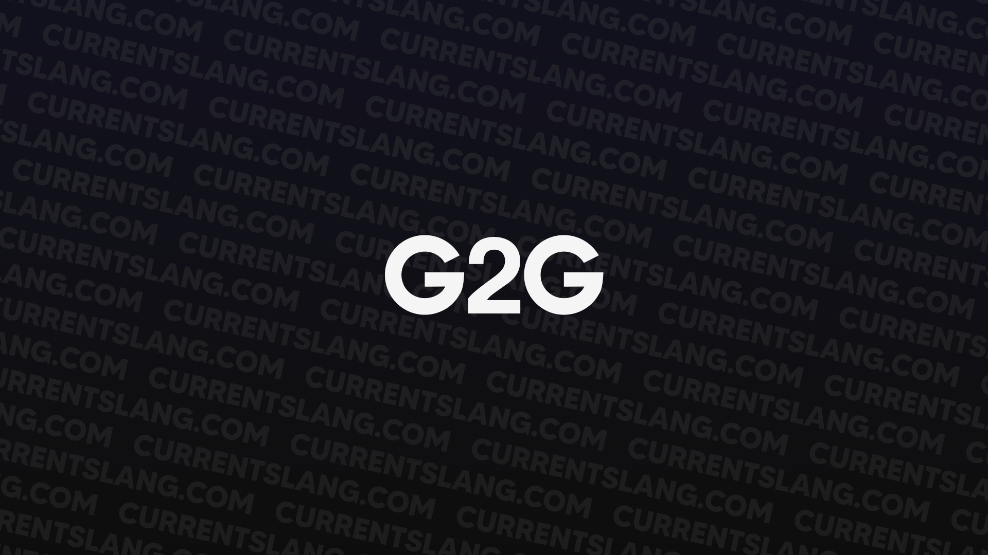 title image for G2G