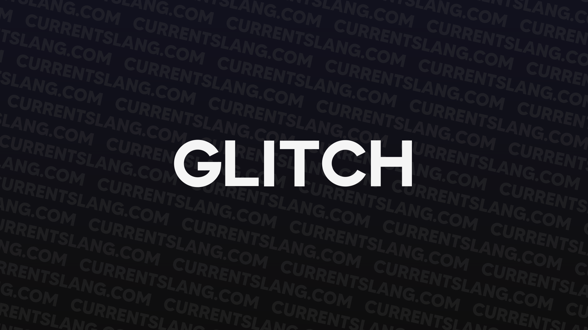 title image for Glitch