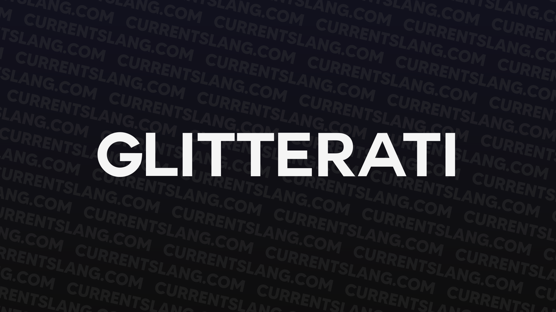 title image for glitterati