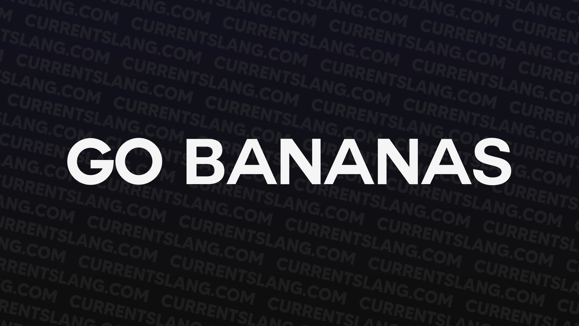 title image for Go Bananas