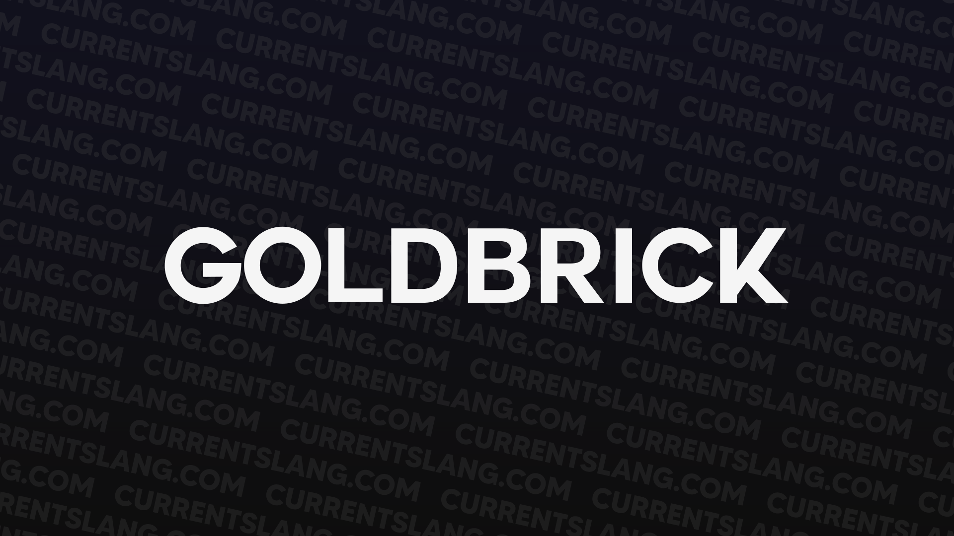 title image for goldbrick
