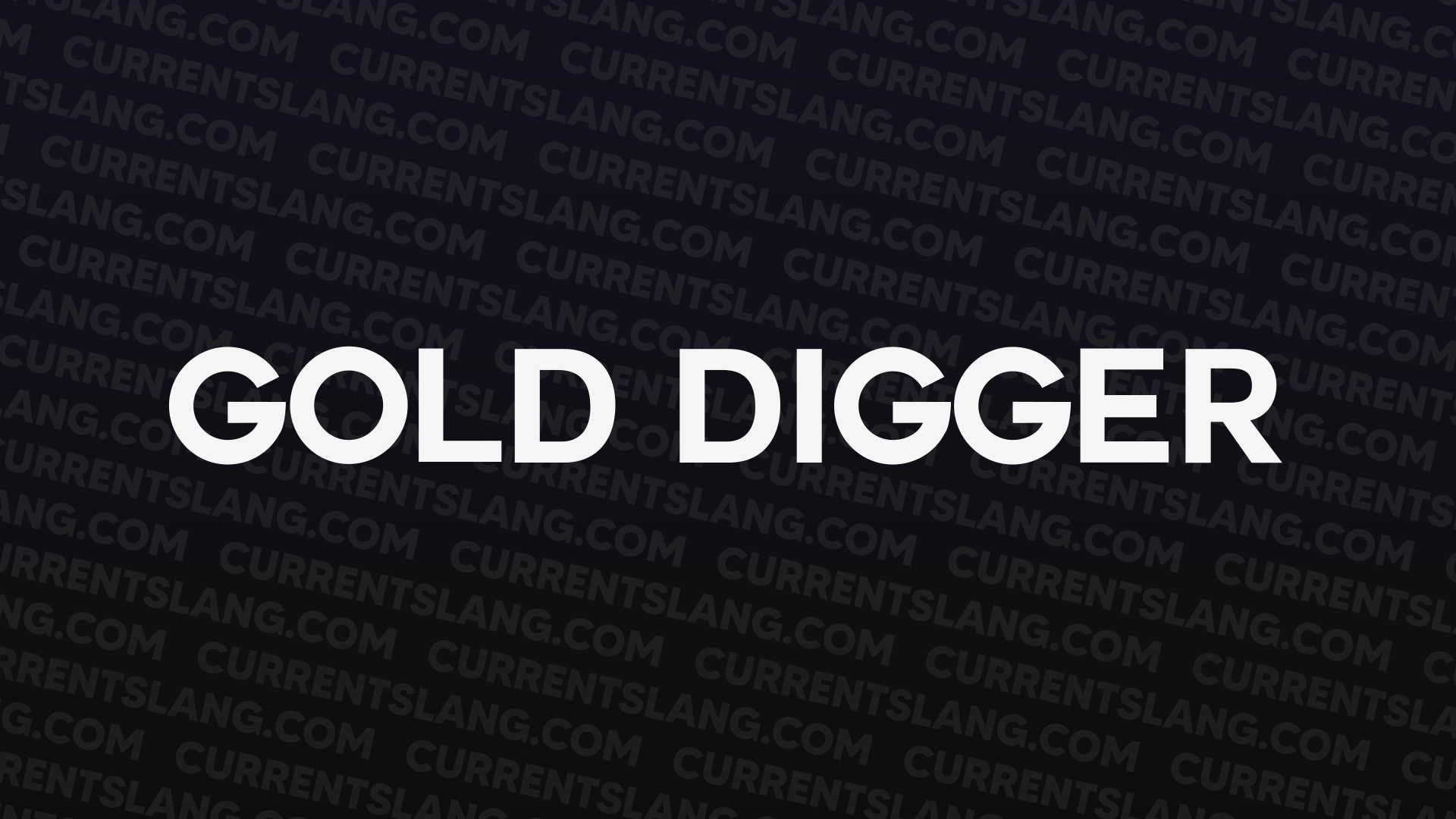 title image for gold digger