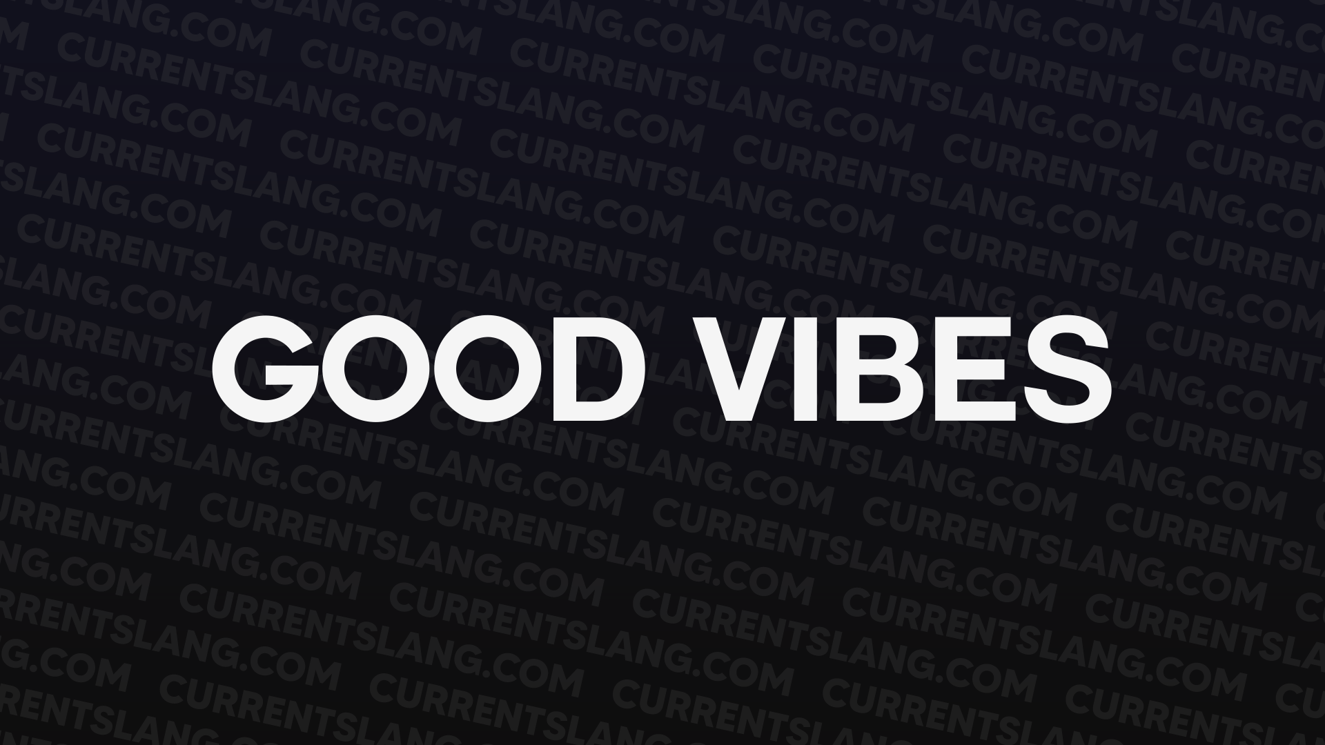 title image for Good Vibes
