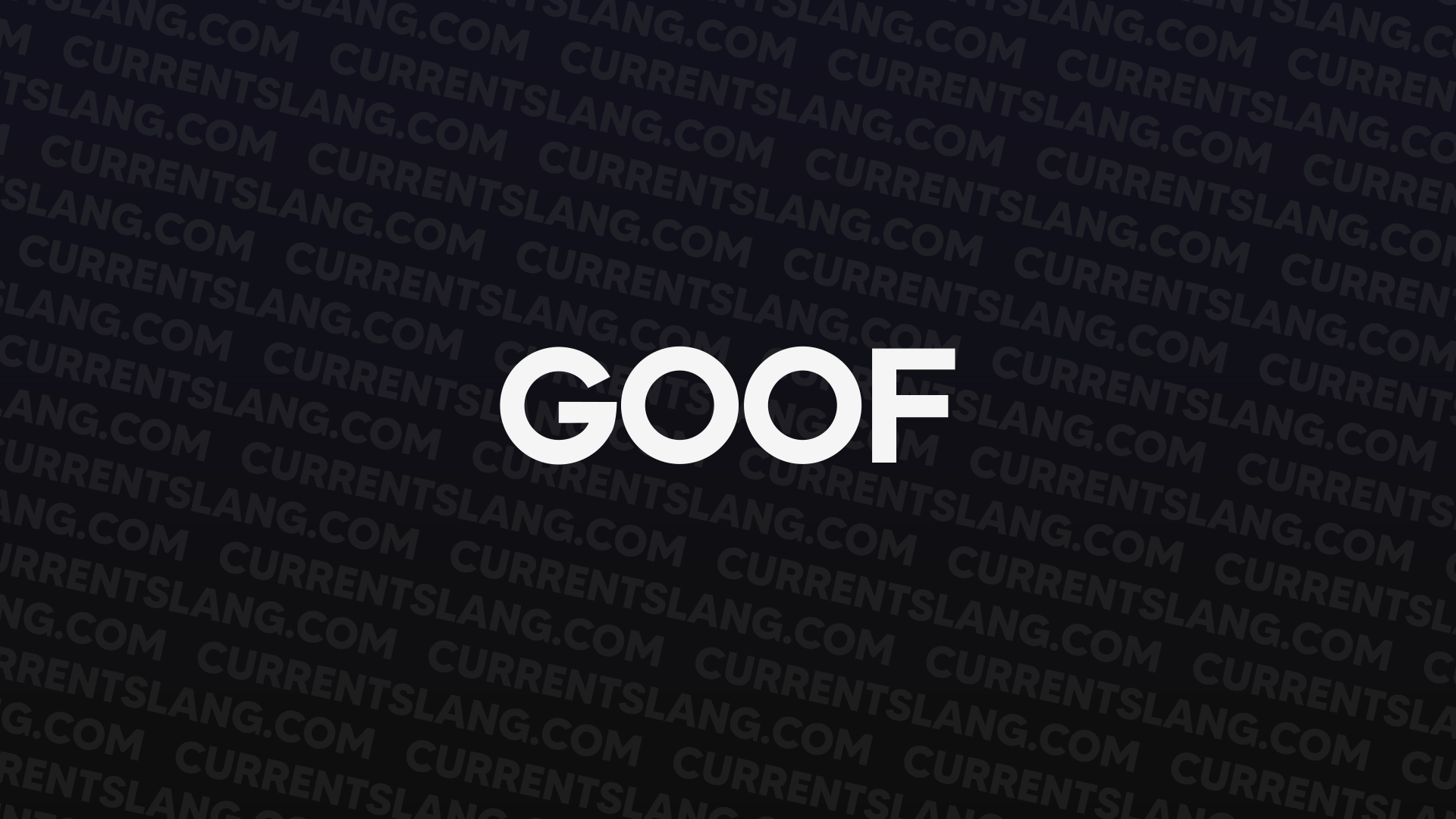 title image for Goof