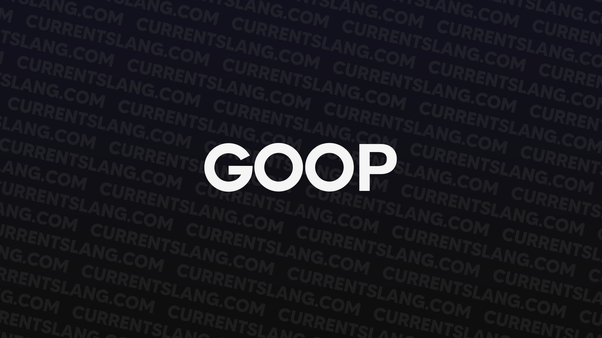title image for goop