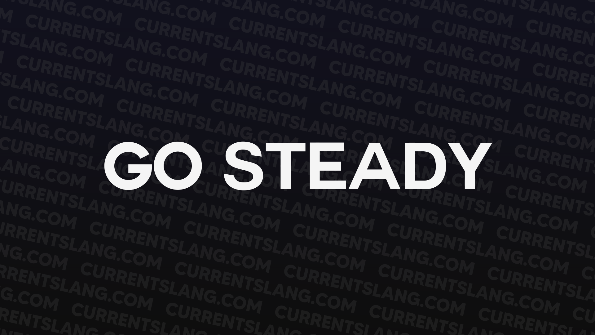 title image for go steady