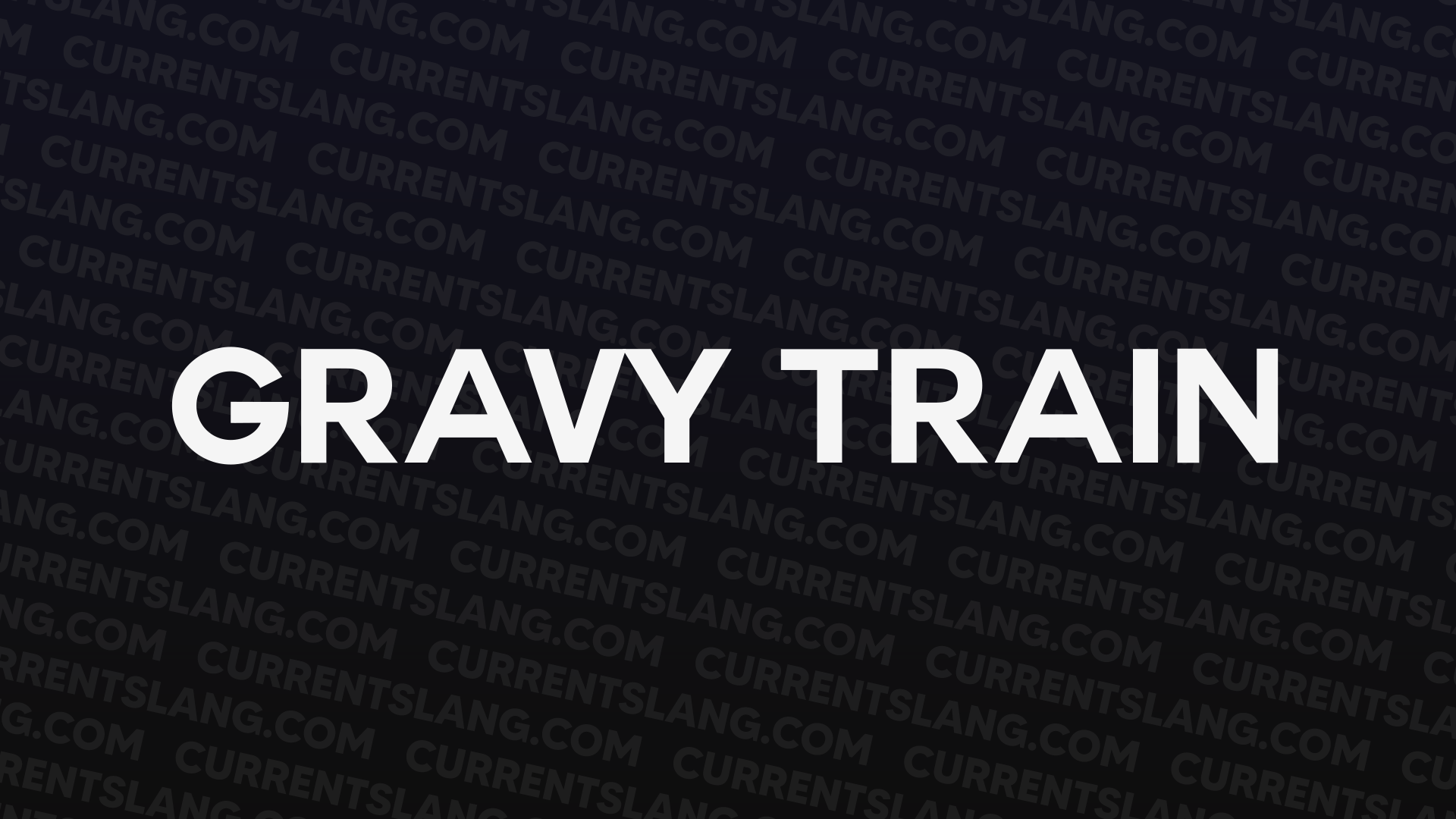title image for gravy train