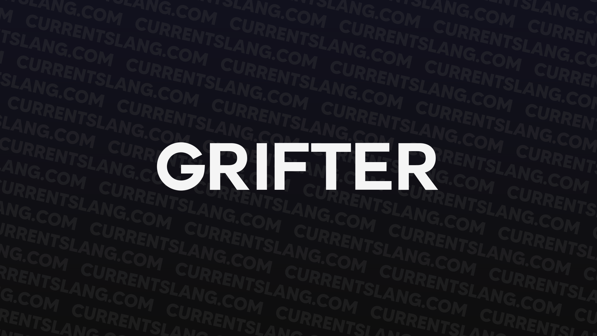 title image for grifter