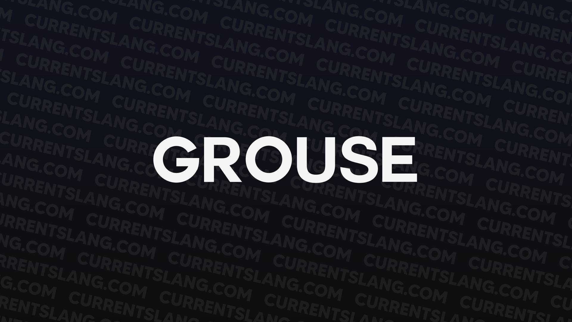 title image for Grouse