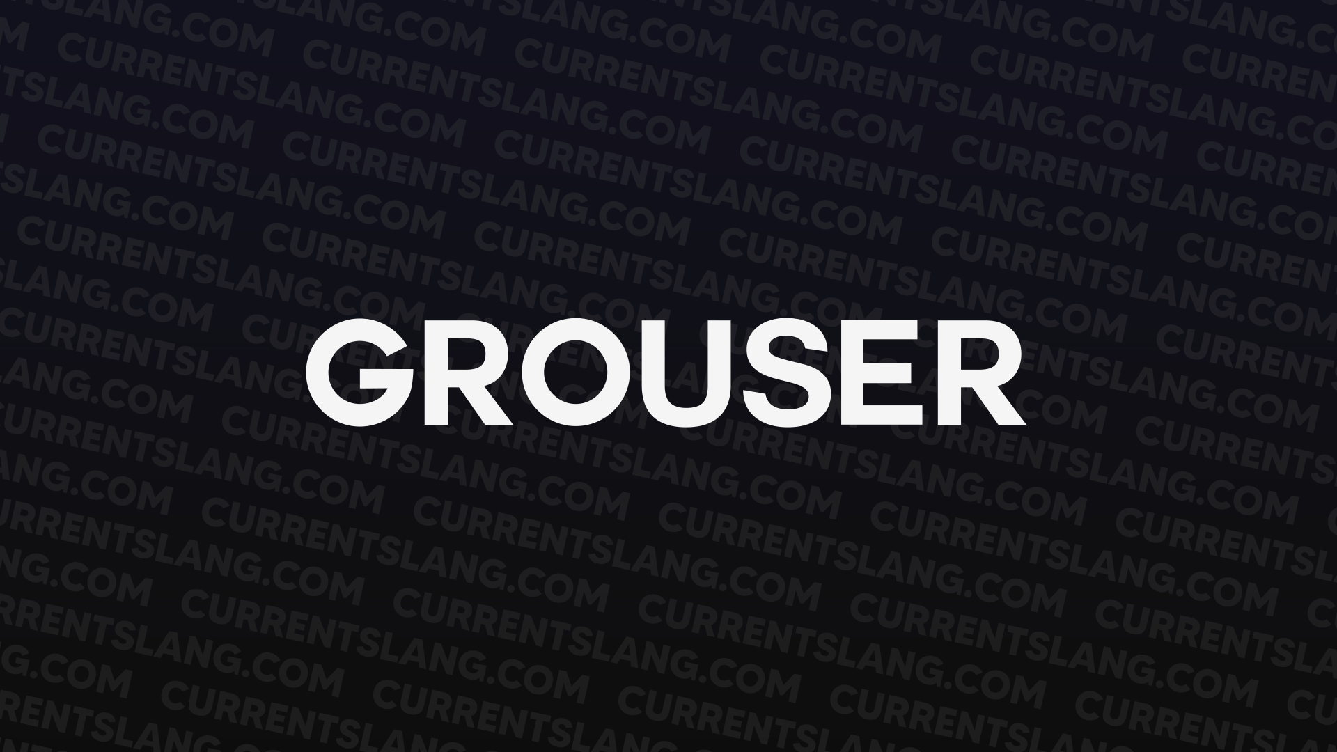 title image for grouser