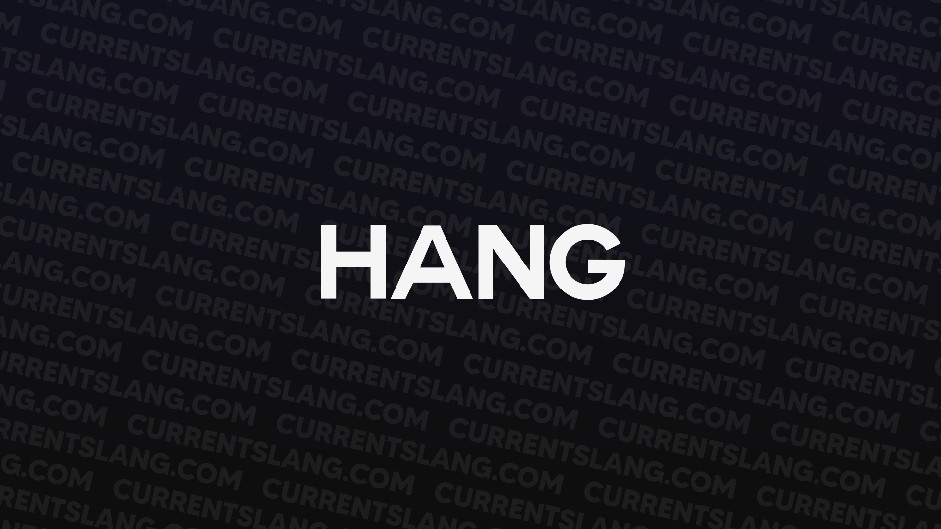 title image for Hang
