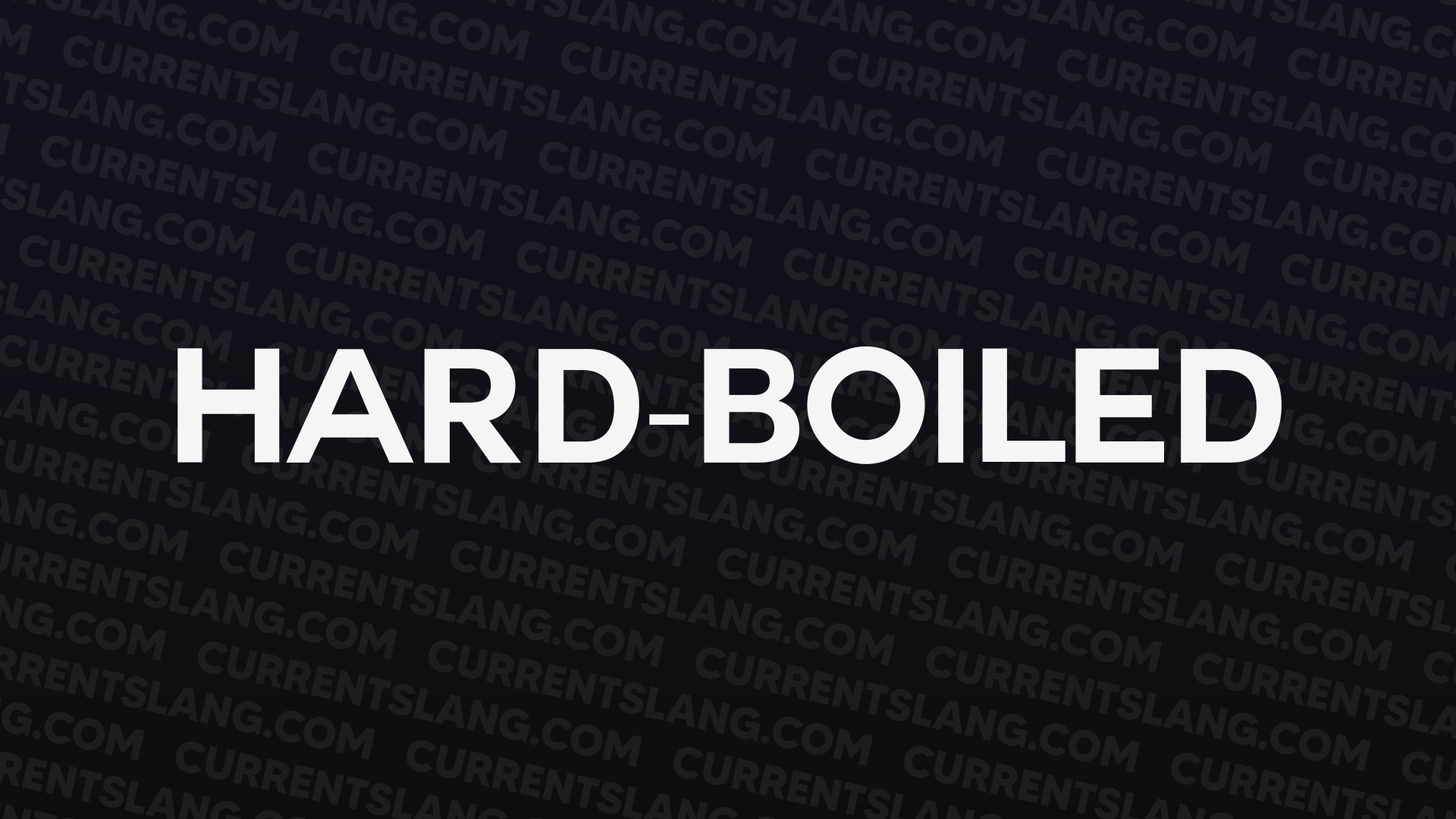 title image for hard-boiled