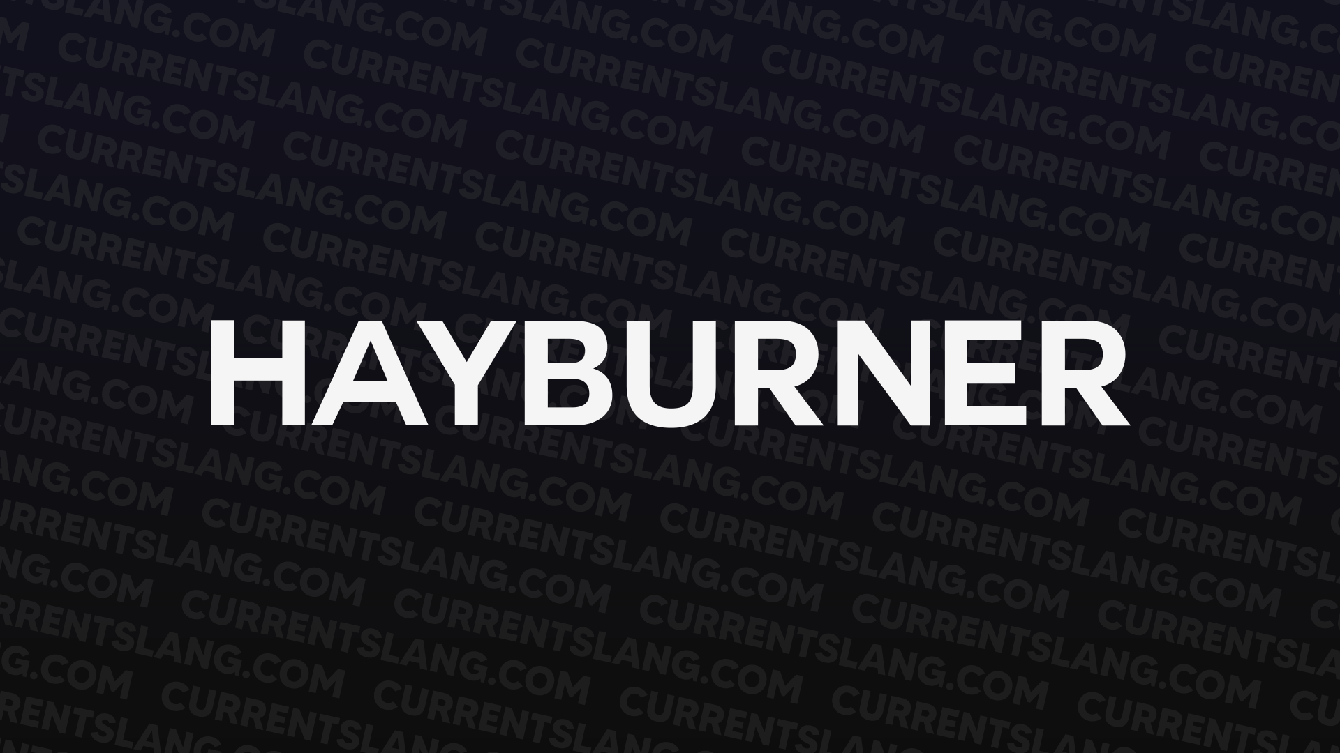 title image for hayburner