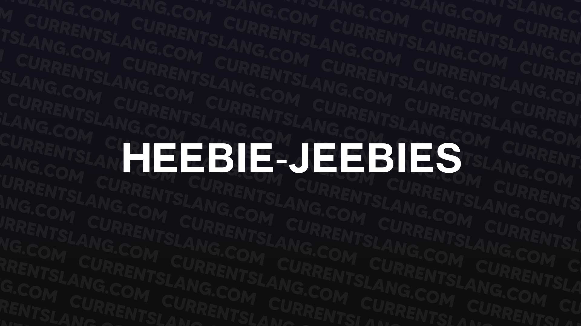 title image for heebie-jeebies