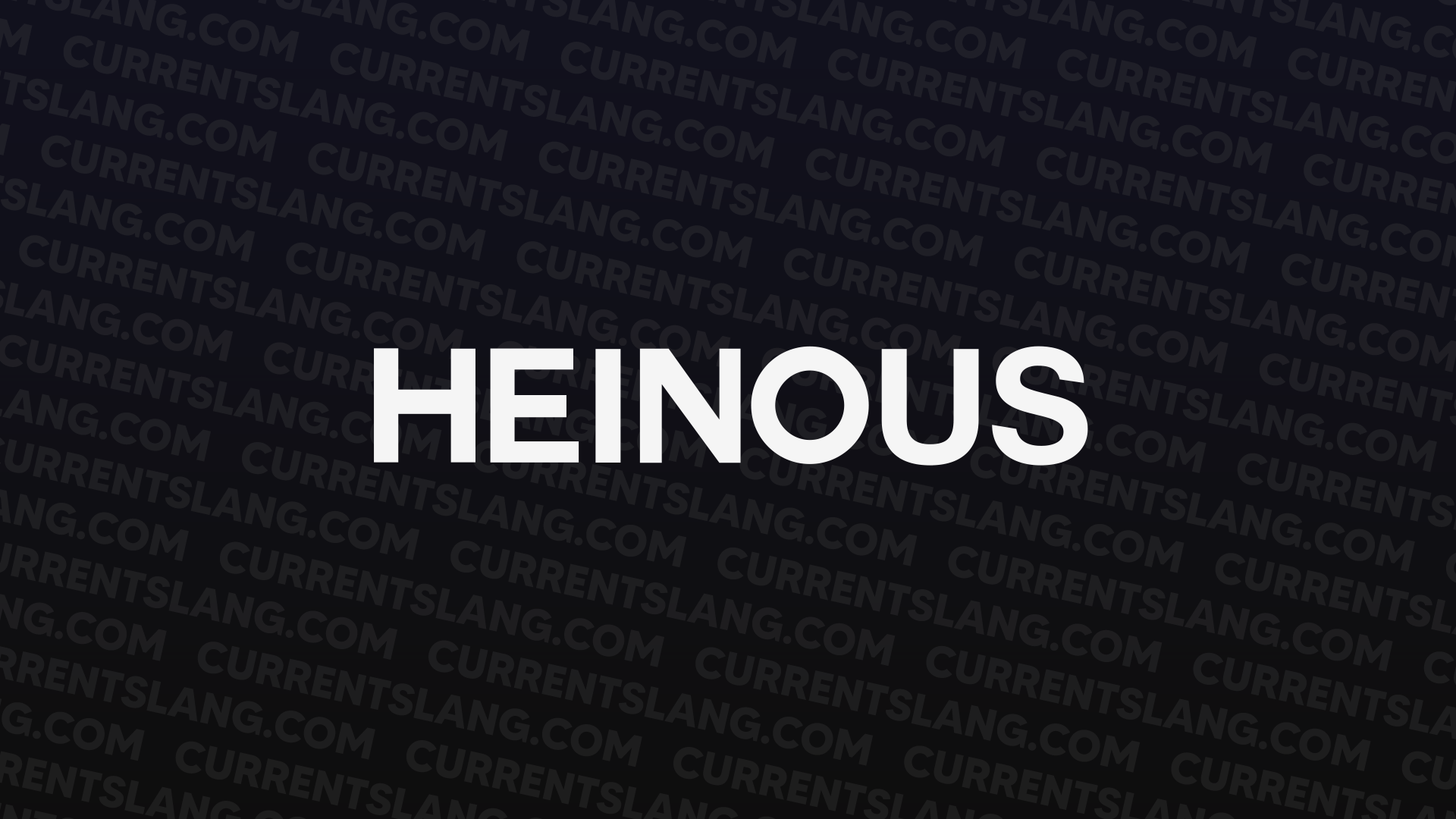 title image for Heinous