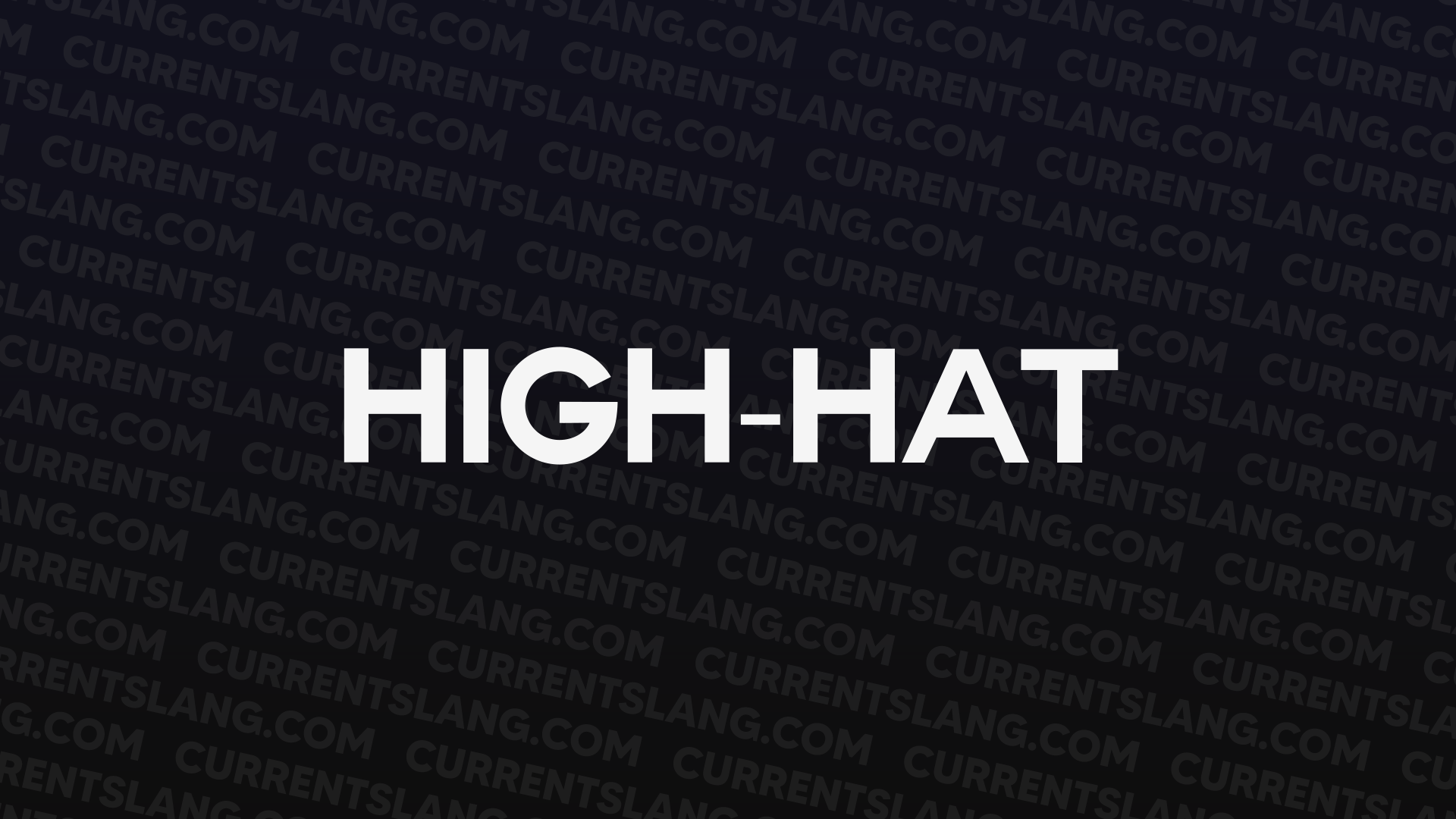 title image for high-hat