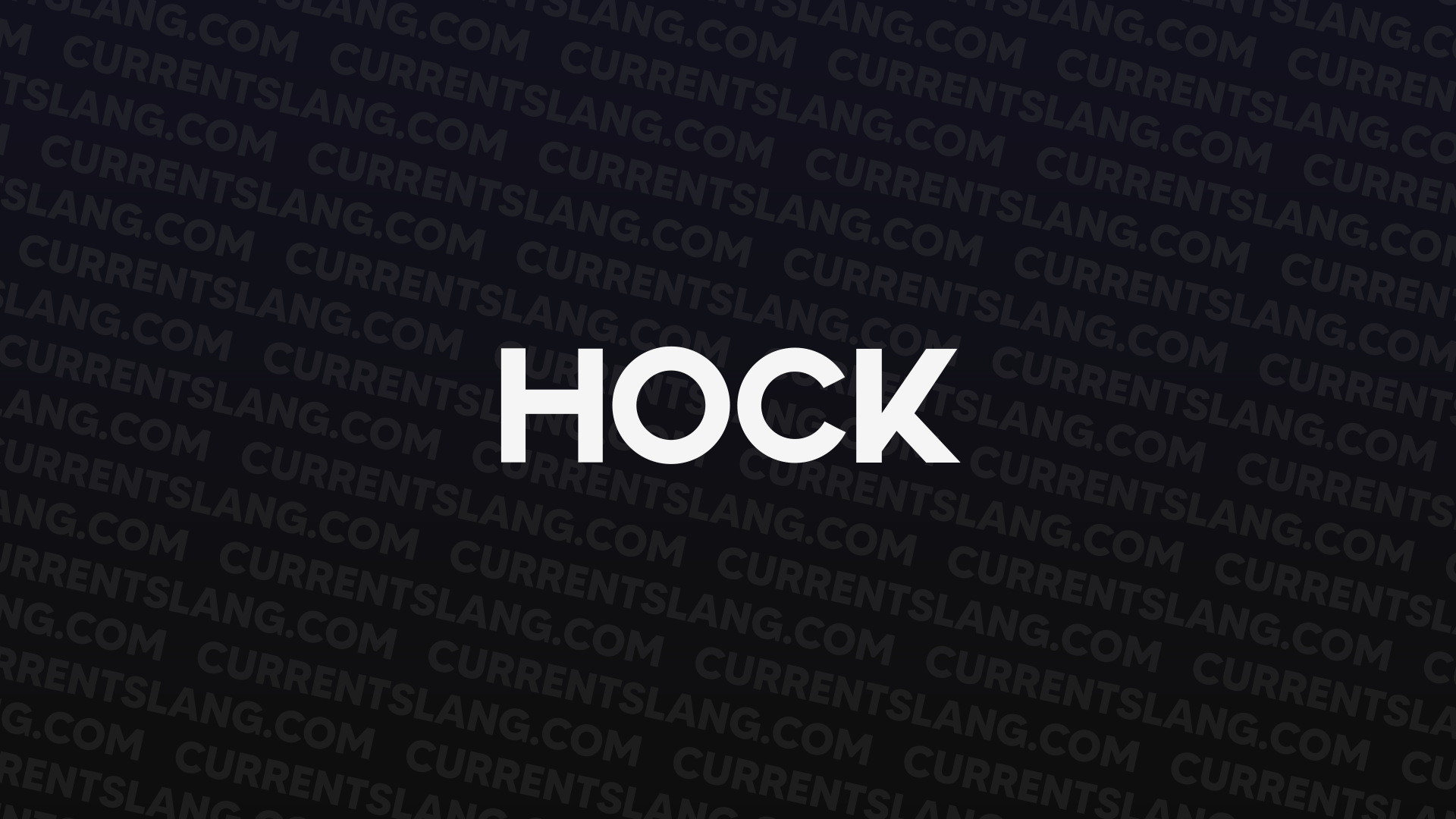 title image for hock