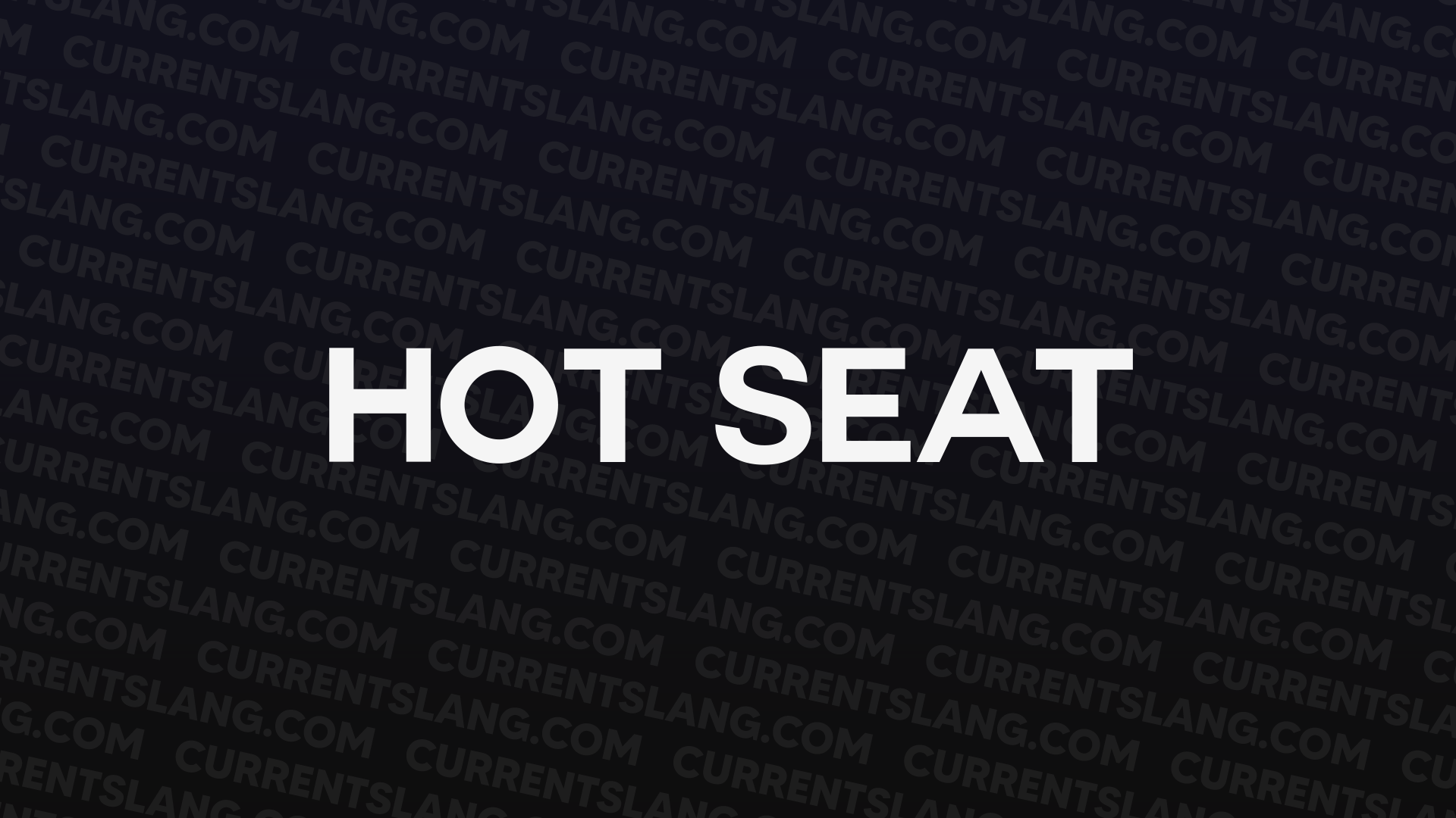 title image for hot seat