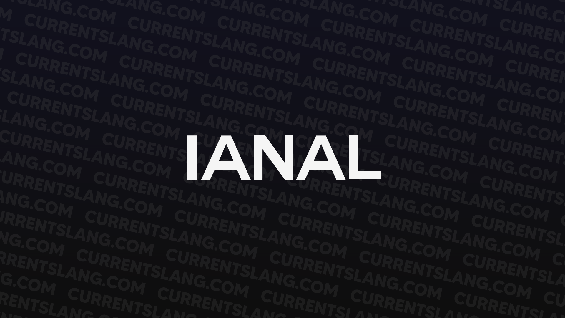 title image for IANAL