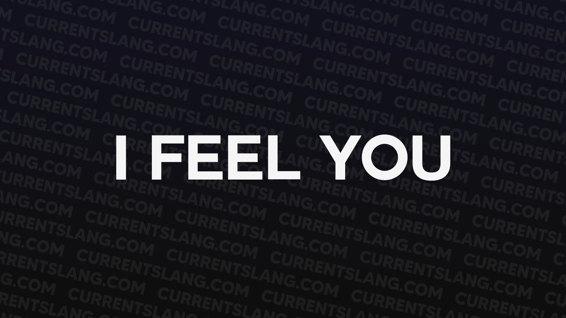 title image for I feel you
