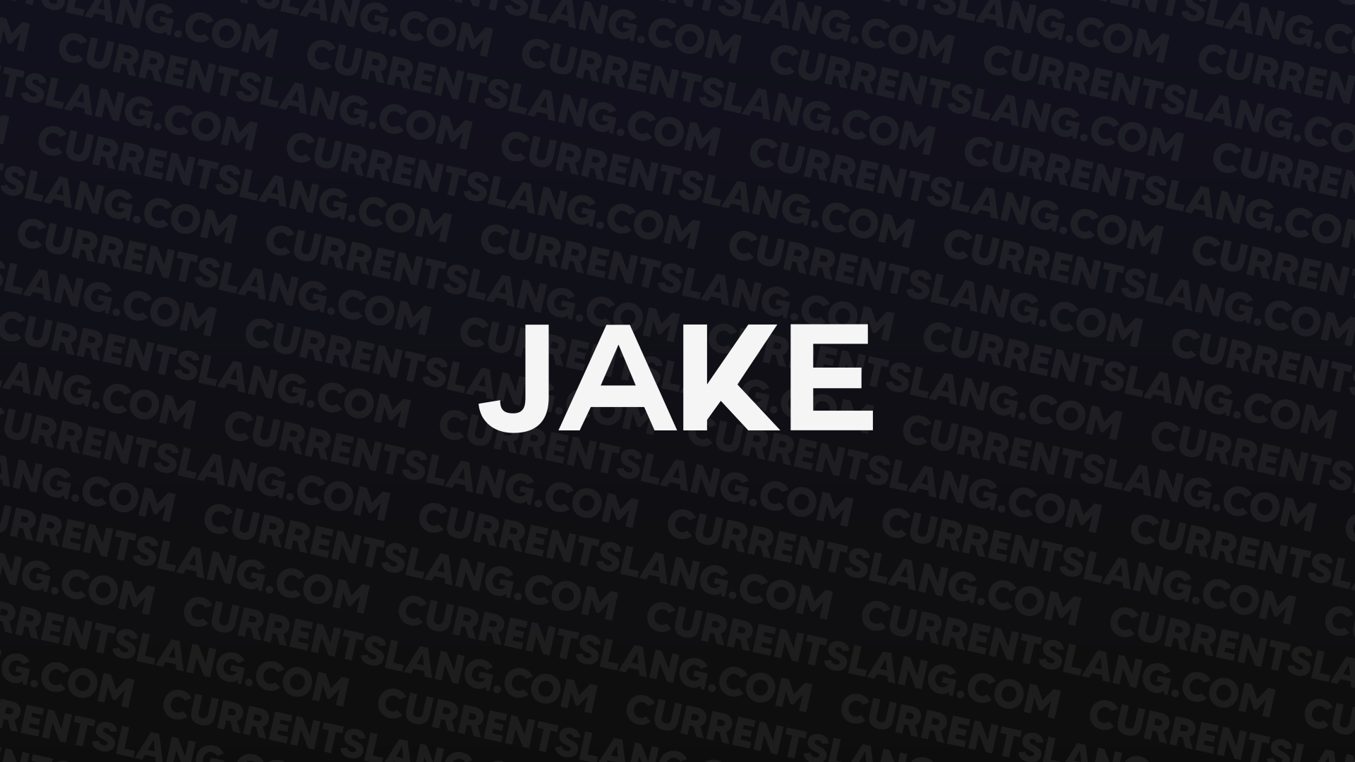 title image for jake