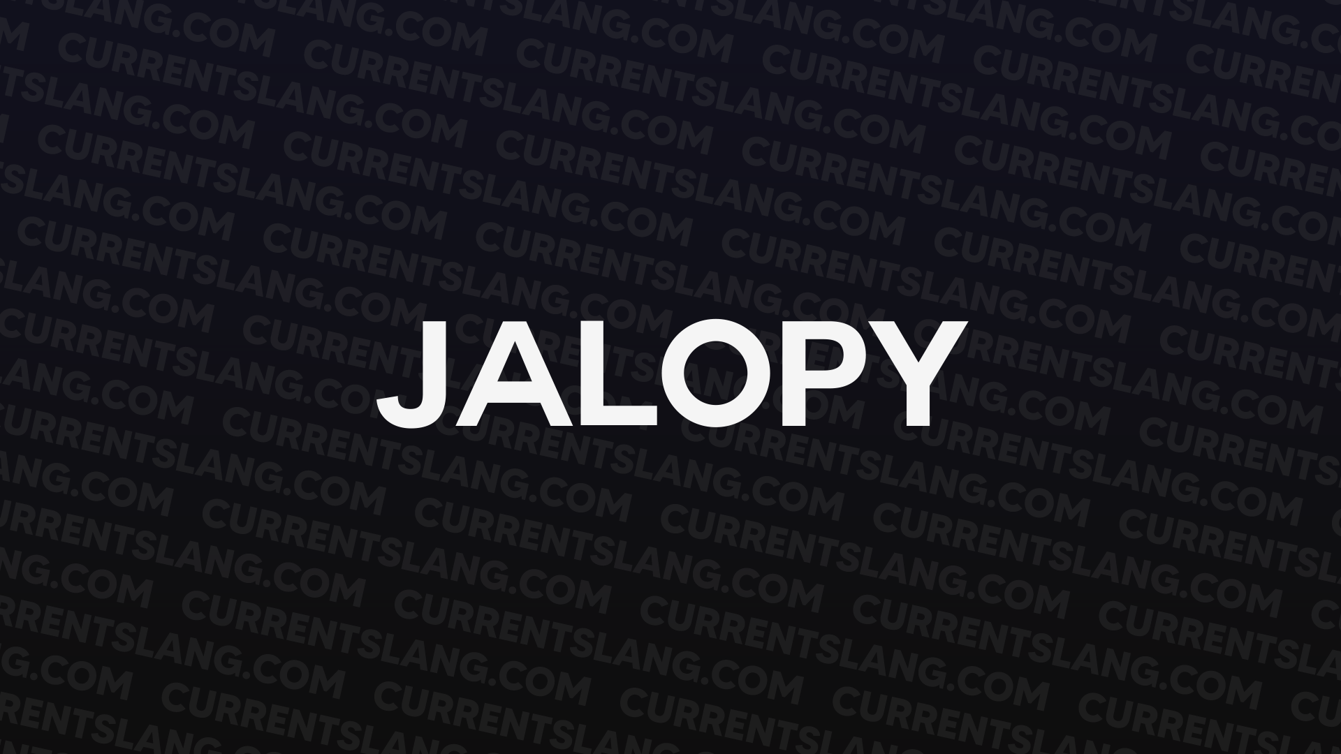 title image for jalopy