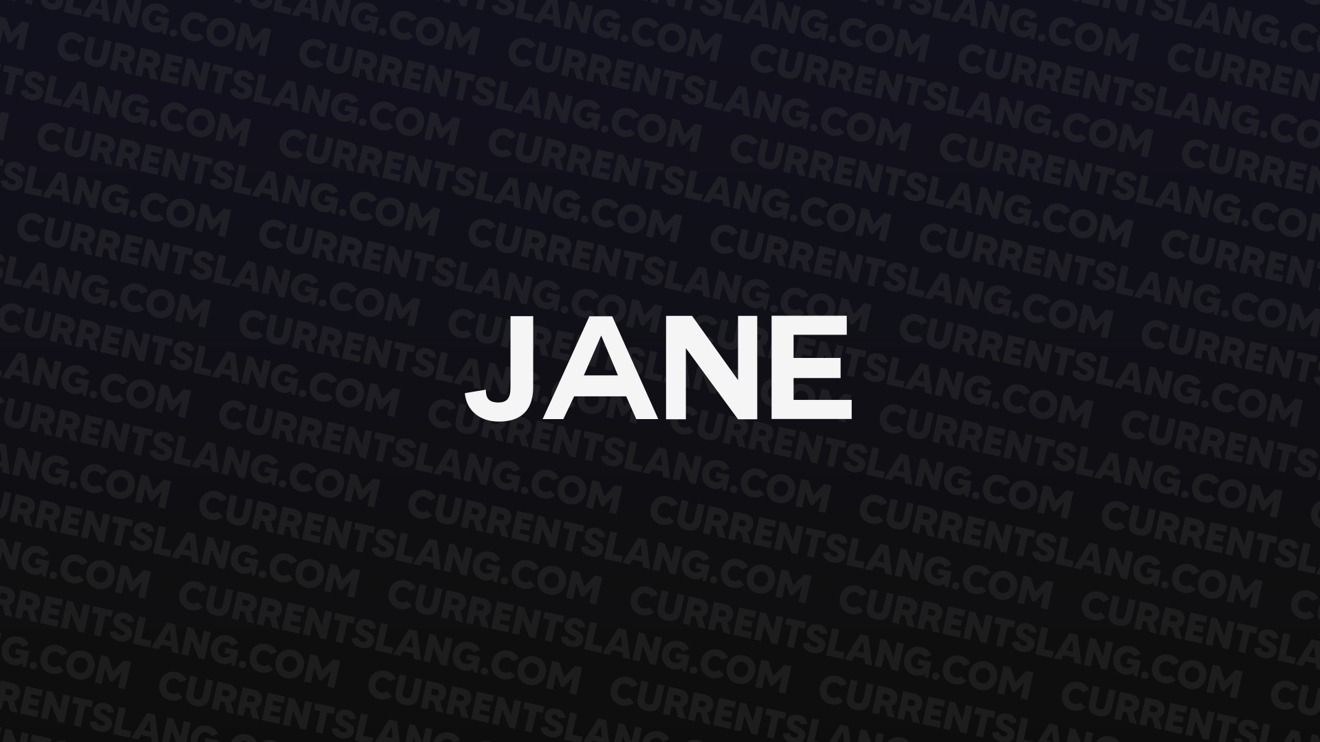 title image for jane
