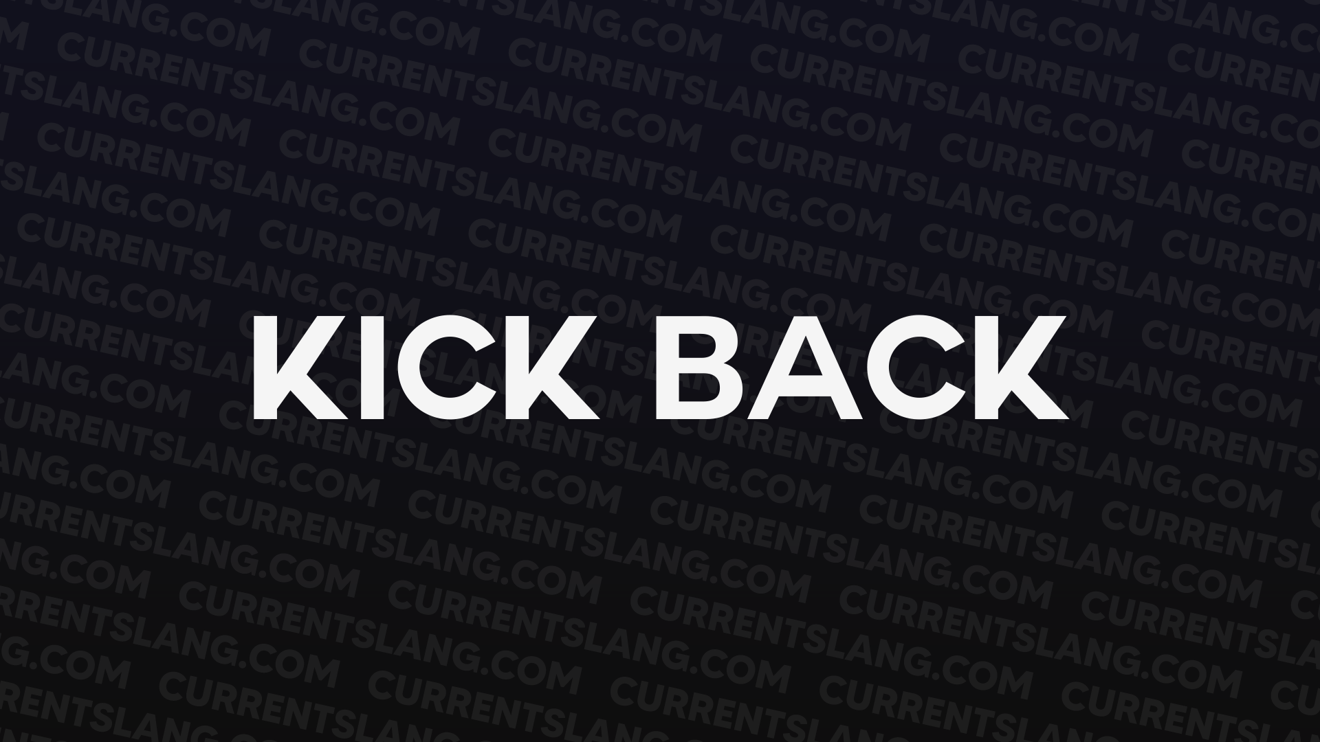 title image for Kick back