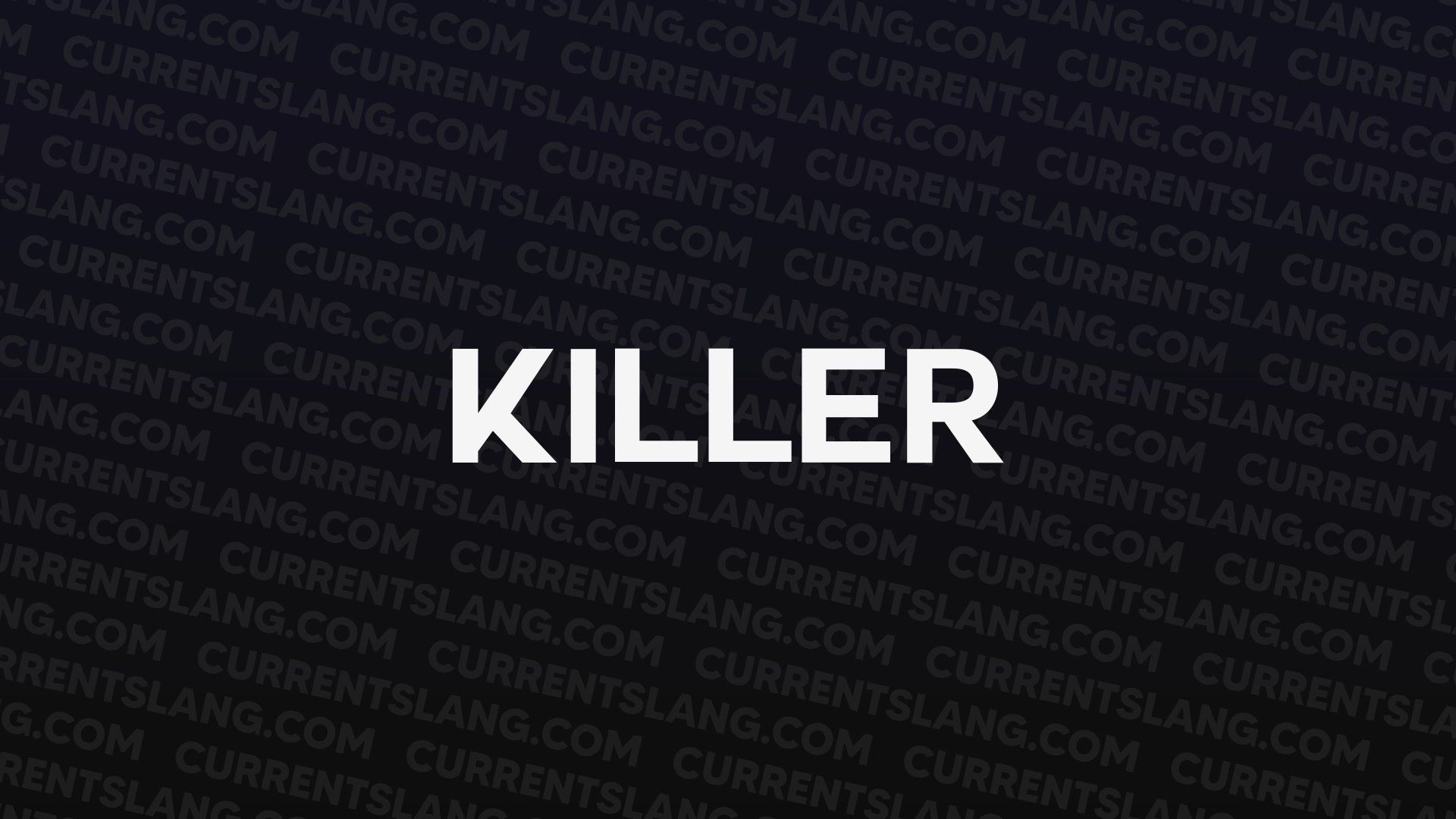 title image for killer